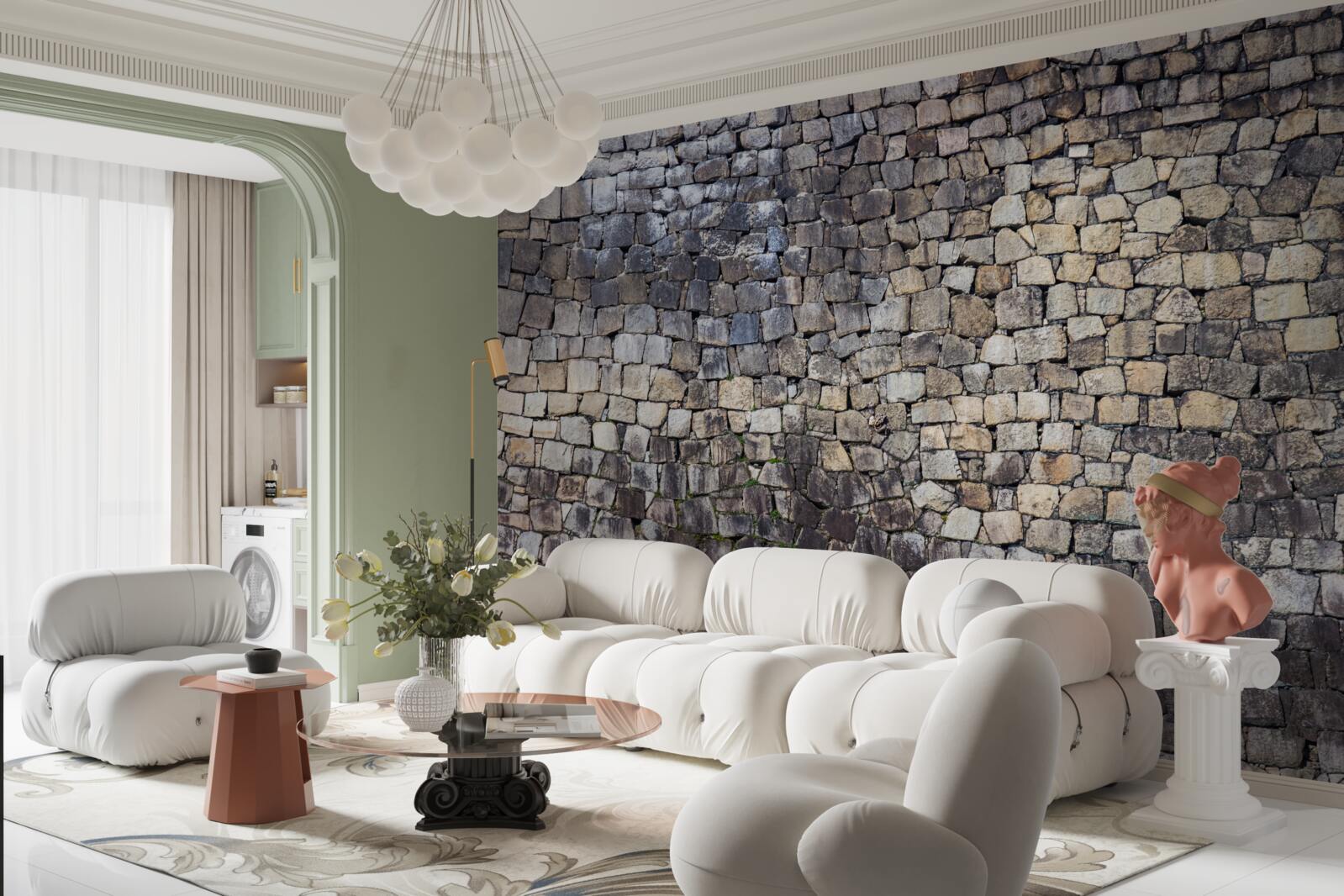 Fototapeta Stredoveká stena zo starého kameňa