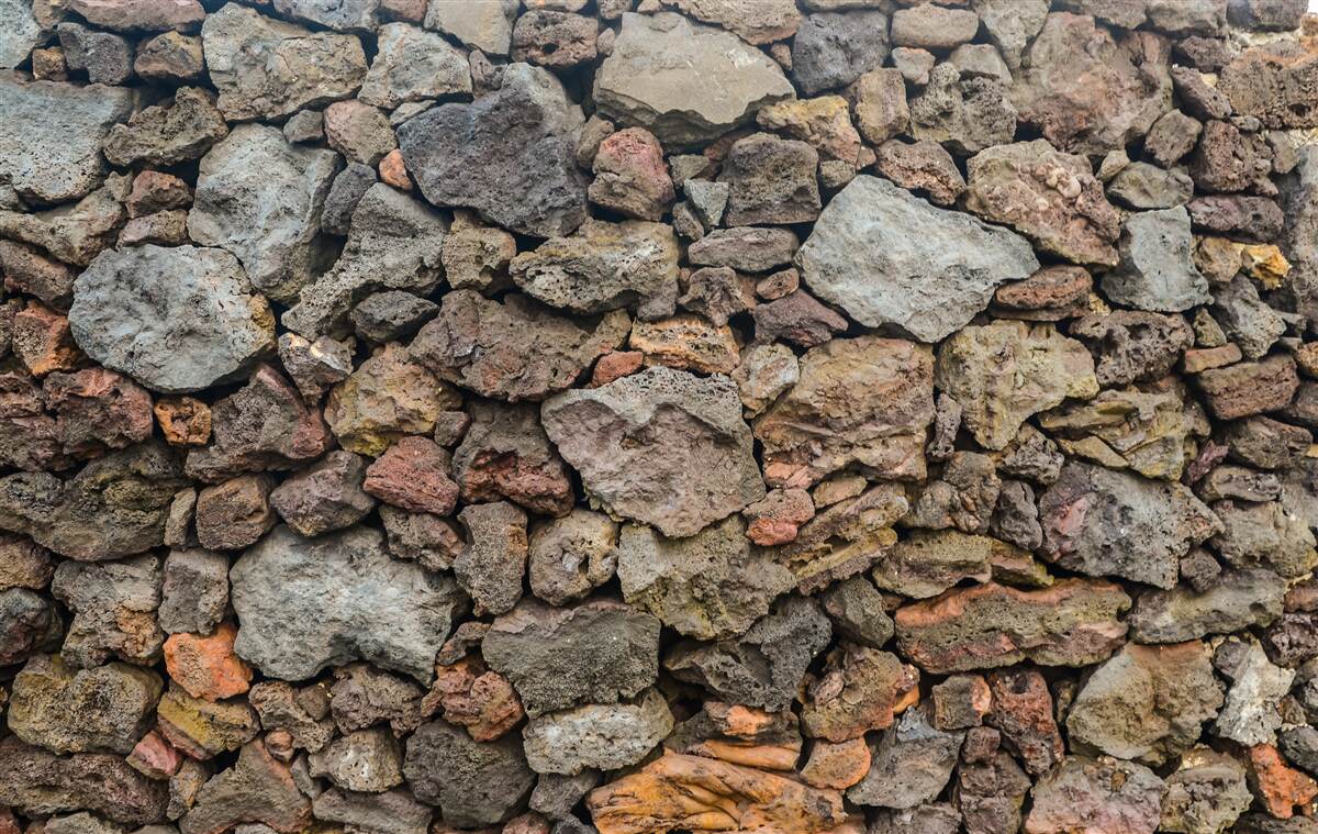 Fototapeta Stena z vulkanického kameňa