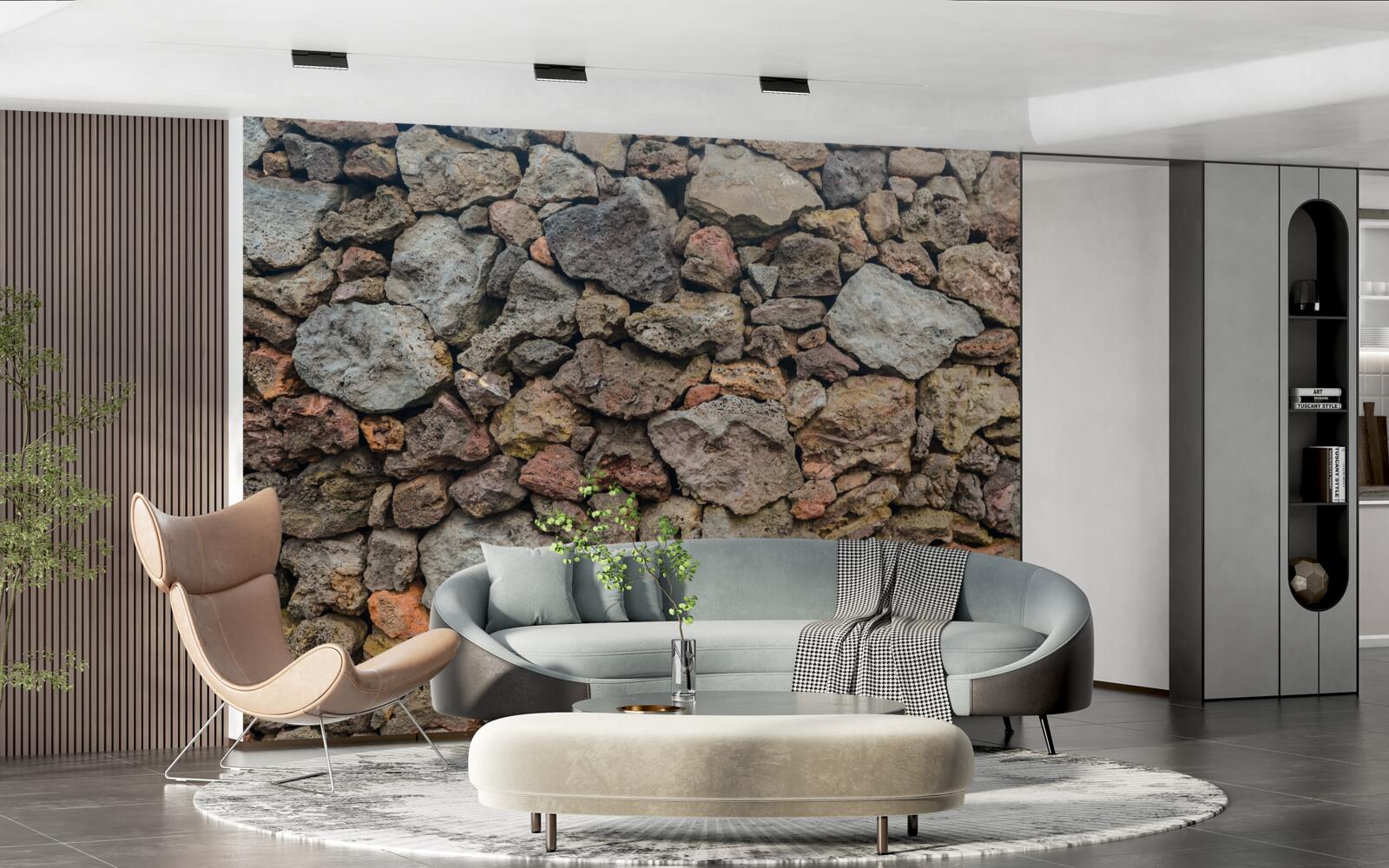 Fototapeta Stena z vulkanického kameňa