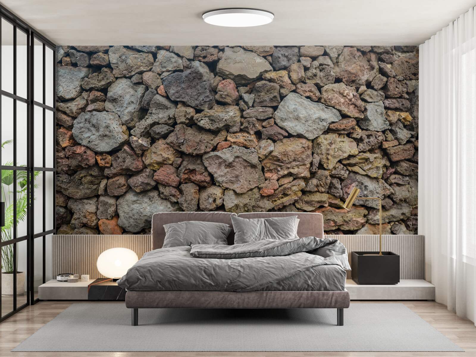 Fototapeta Stena z vulkanického kameňa