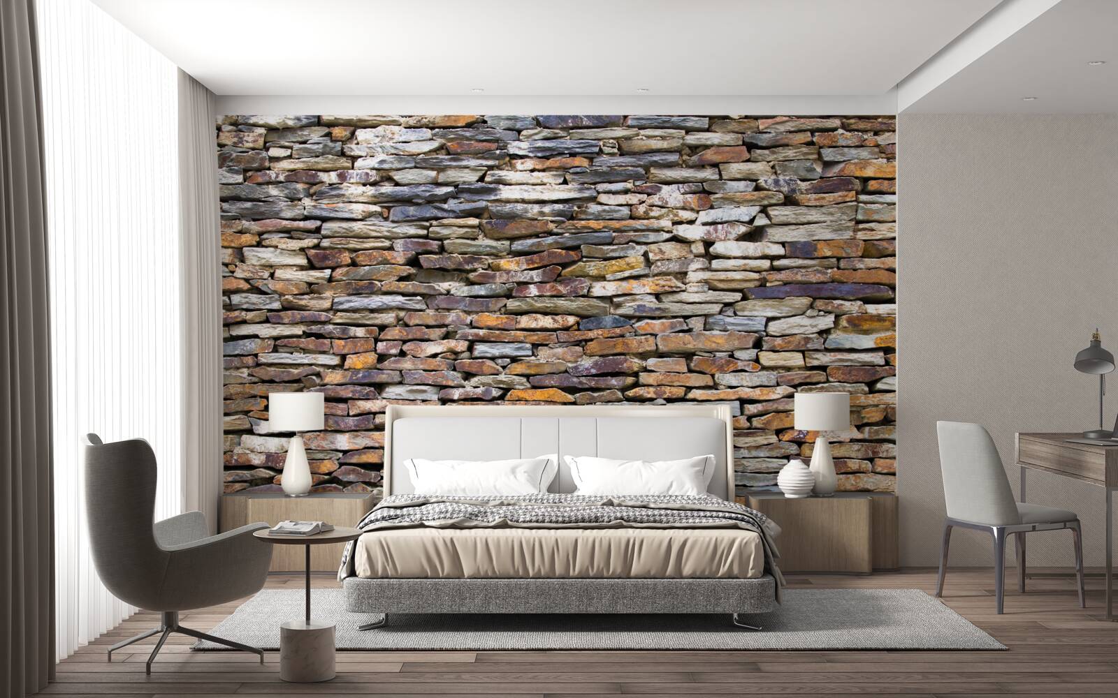 Fototapeta čierna bridlicová bariéra