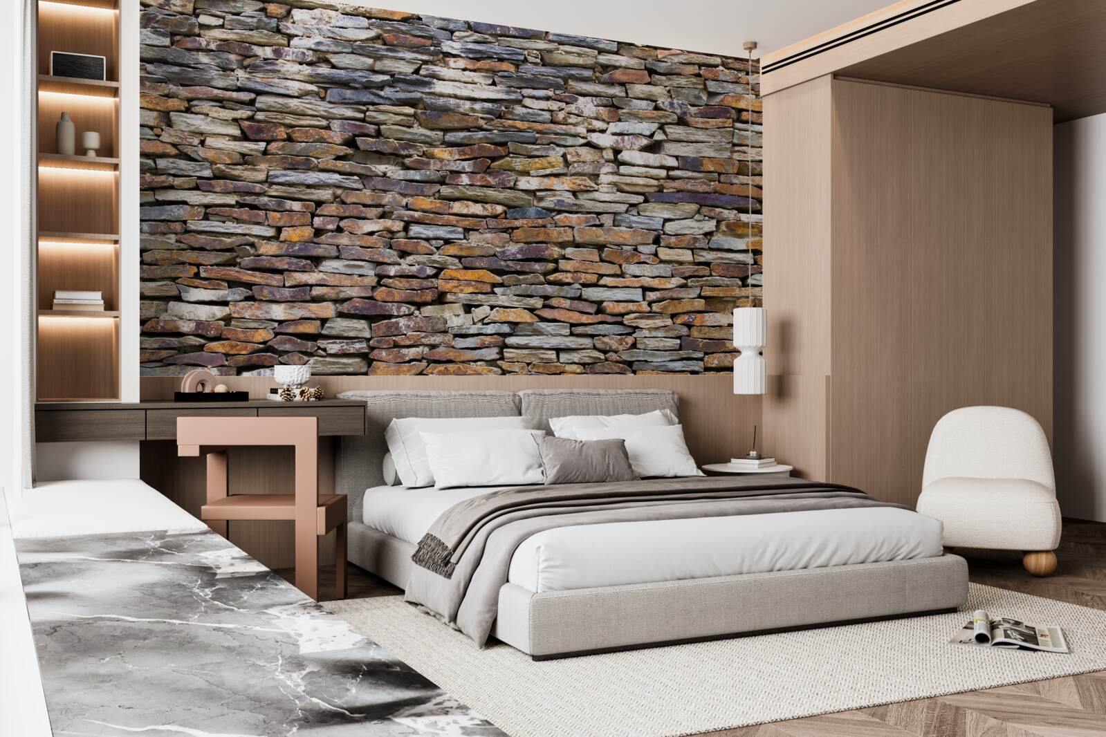 Fototapeta čierna bridlicová bariéra