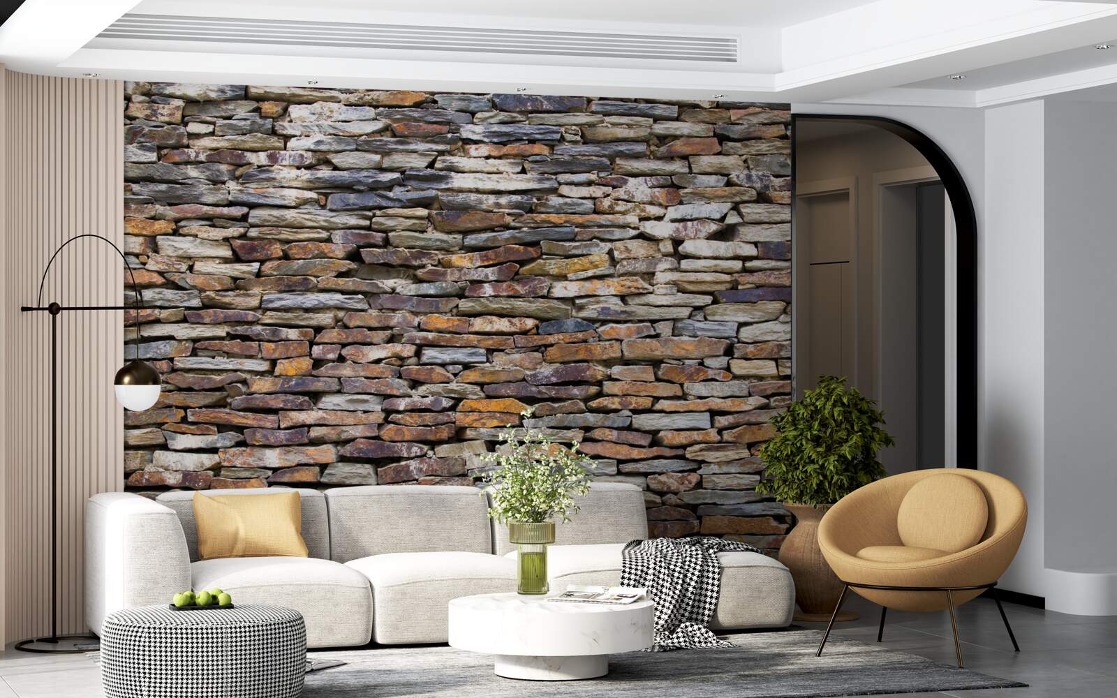 Fototapeta čierna bridlicová bariéra