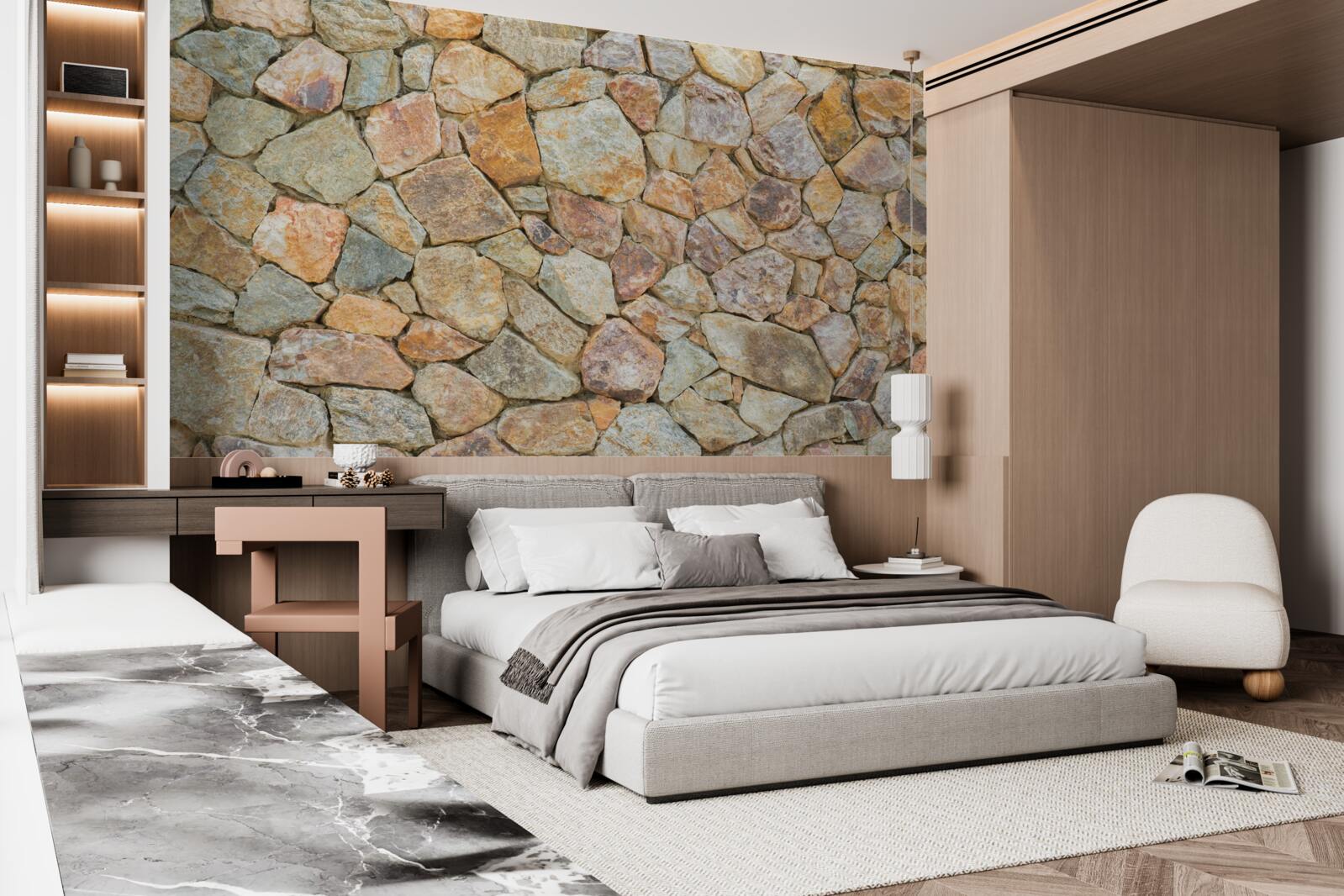 Fototapeta hnedé kamene rôznych odtieňov