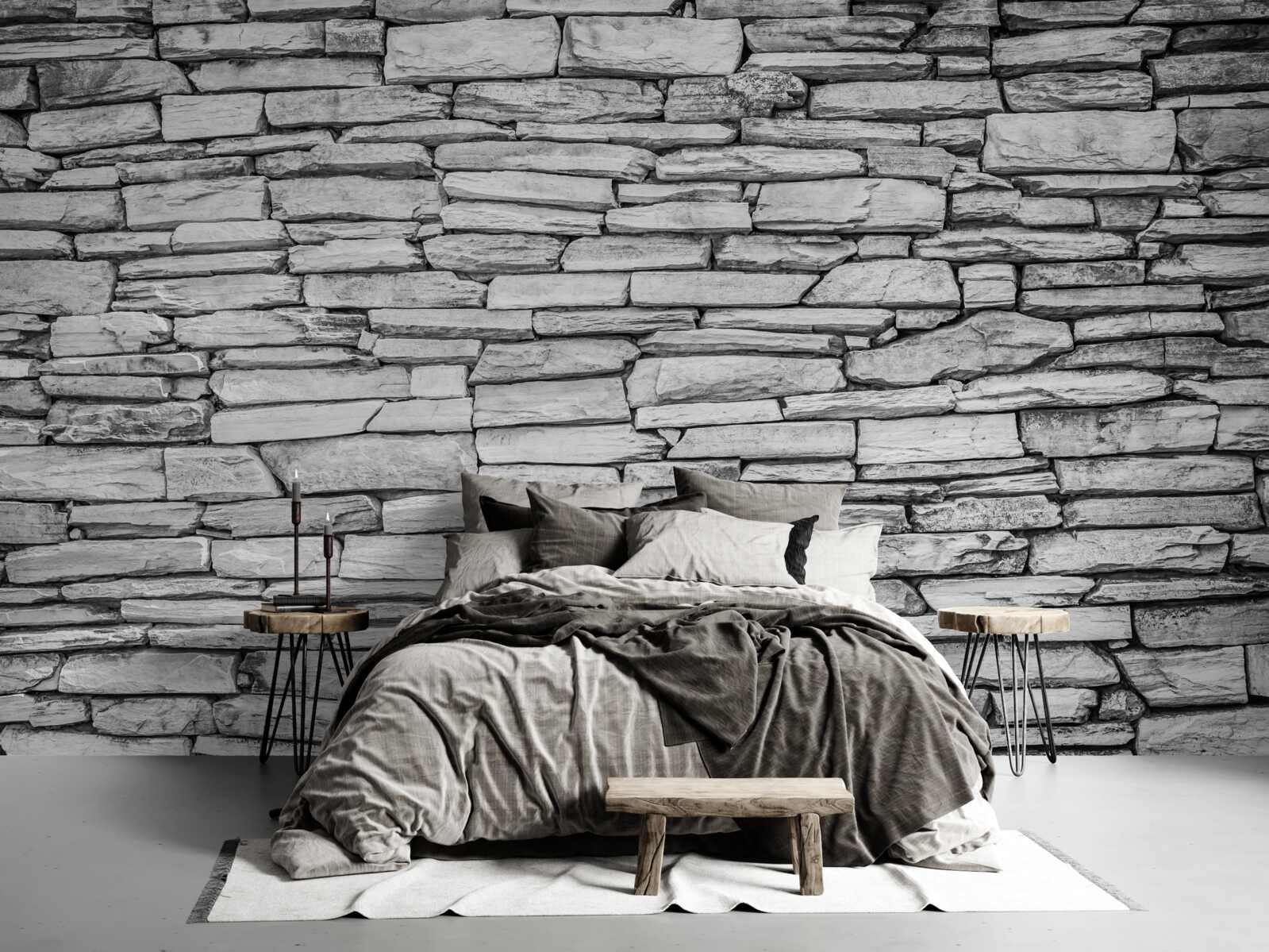 Fototapeta konštrukcia steny zo sivého kameňa