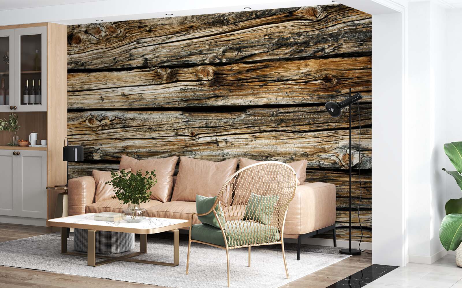 Fototapeta autentická drevená doska v retro štýle