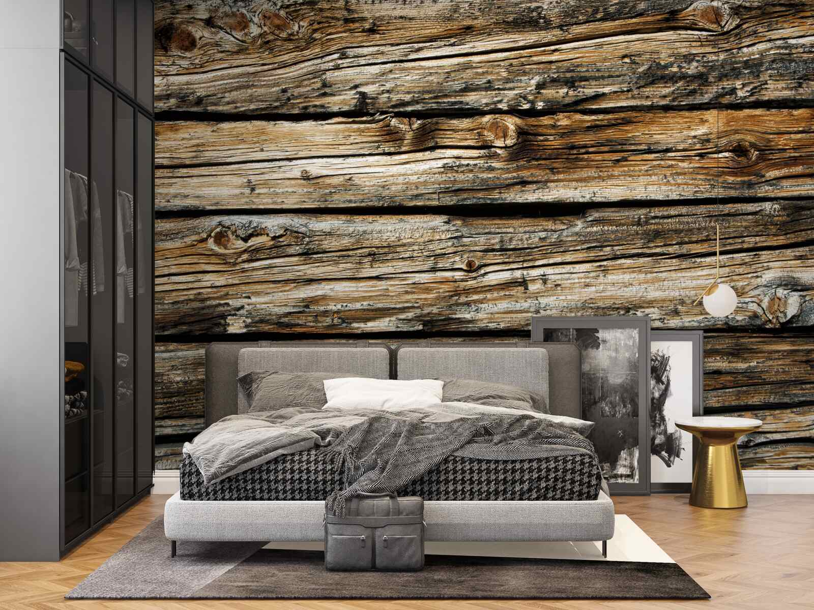 Fototapeta autentická drevená doska v retro štýle