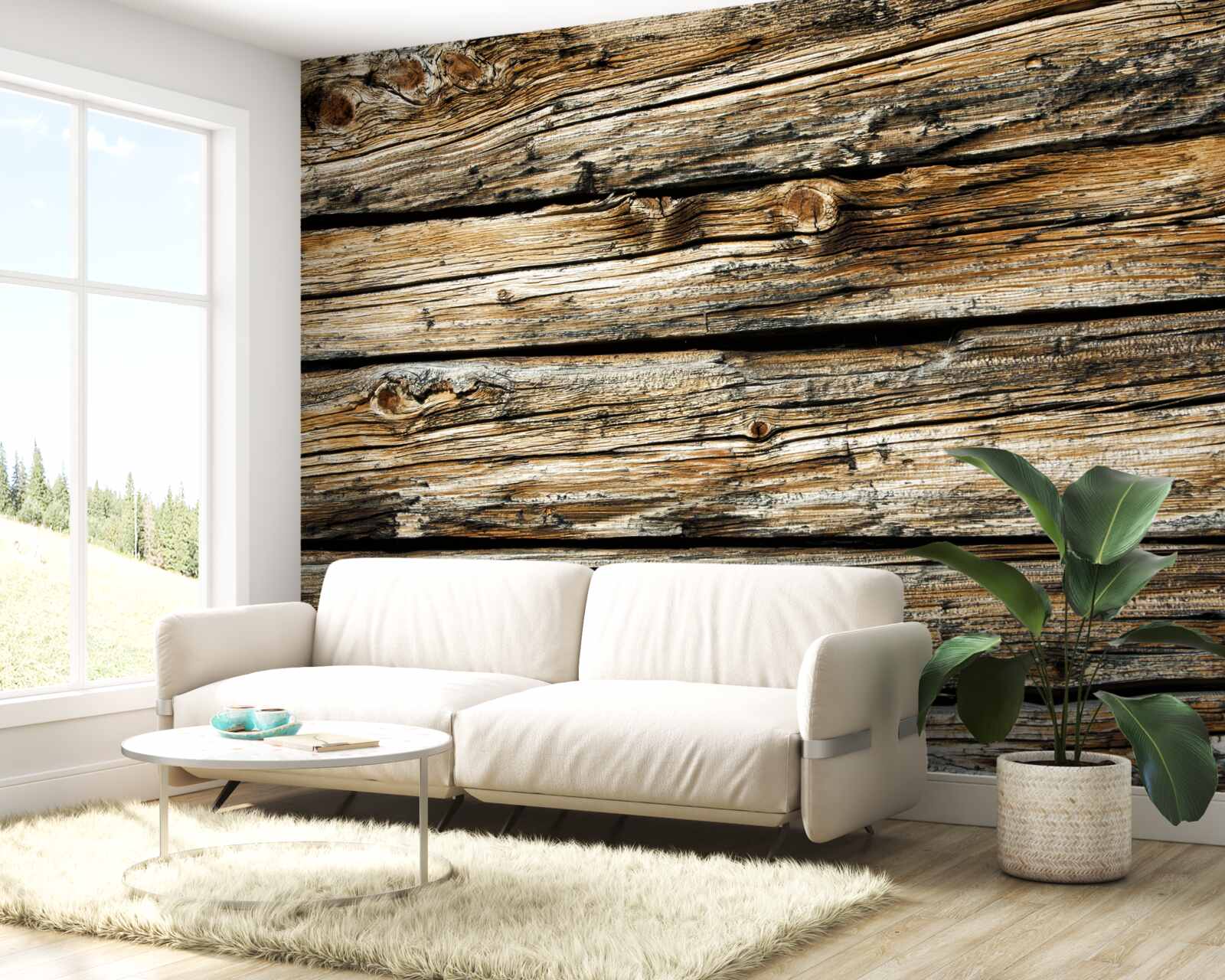 Fototapeta autentická drevená doska v retro štýle