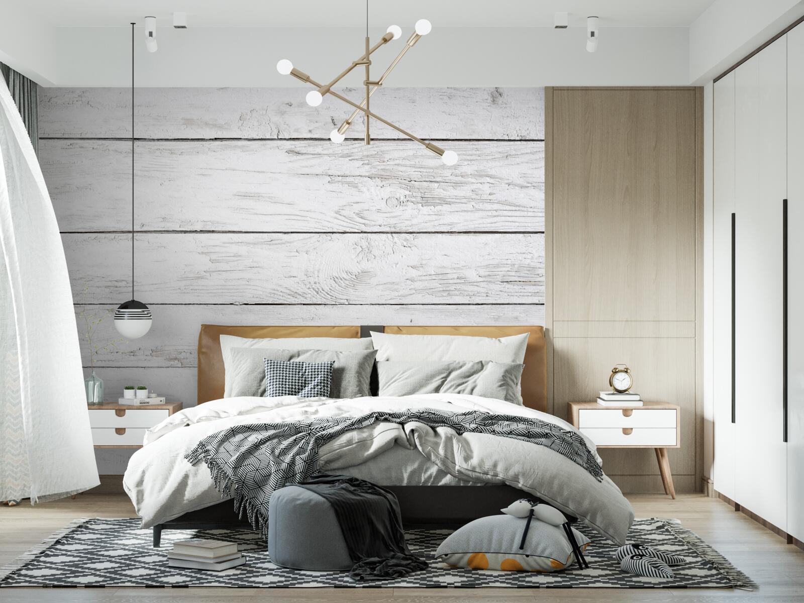 Fototapeta drevená parketová doska v svetlo šedom odtieni