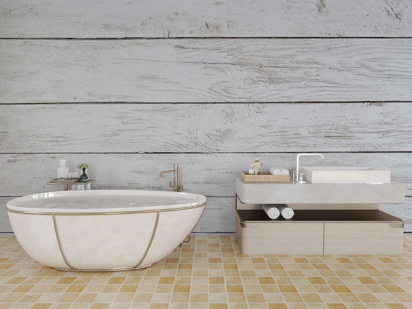 Fototapeta drevená parketová doska v svetlo šedom odtieni