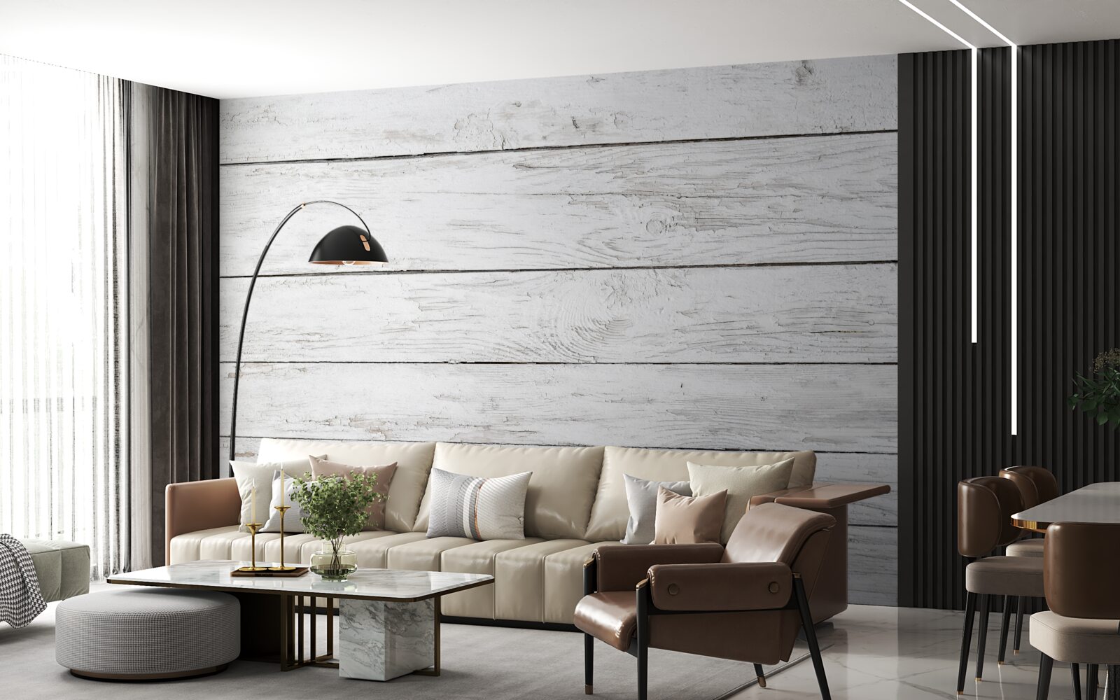 Fototapeta drevená parketová doska v svetlo šedom odtieni