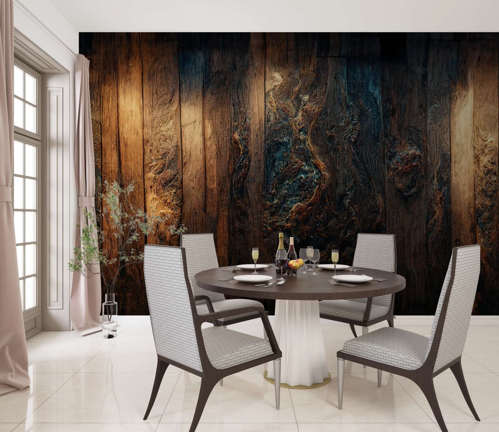 Fototapeta pozadie zo starého tmavého dreva