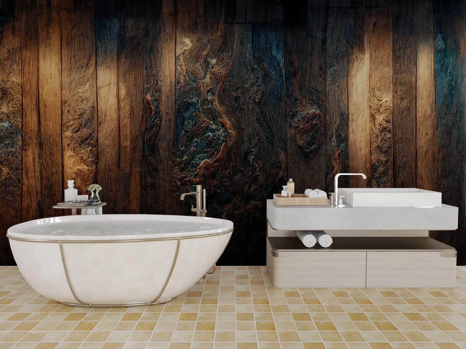 Fototapeta pozadie zo starého tmavého dreva