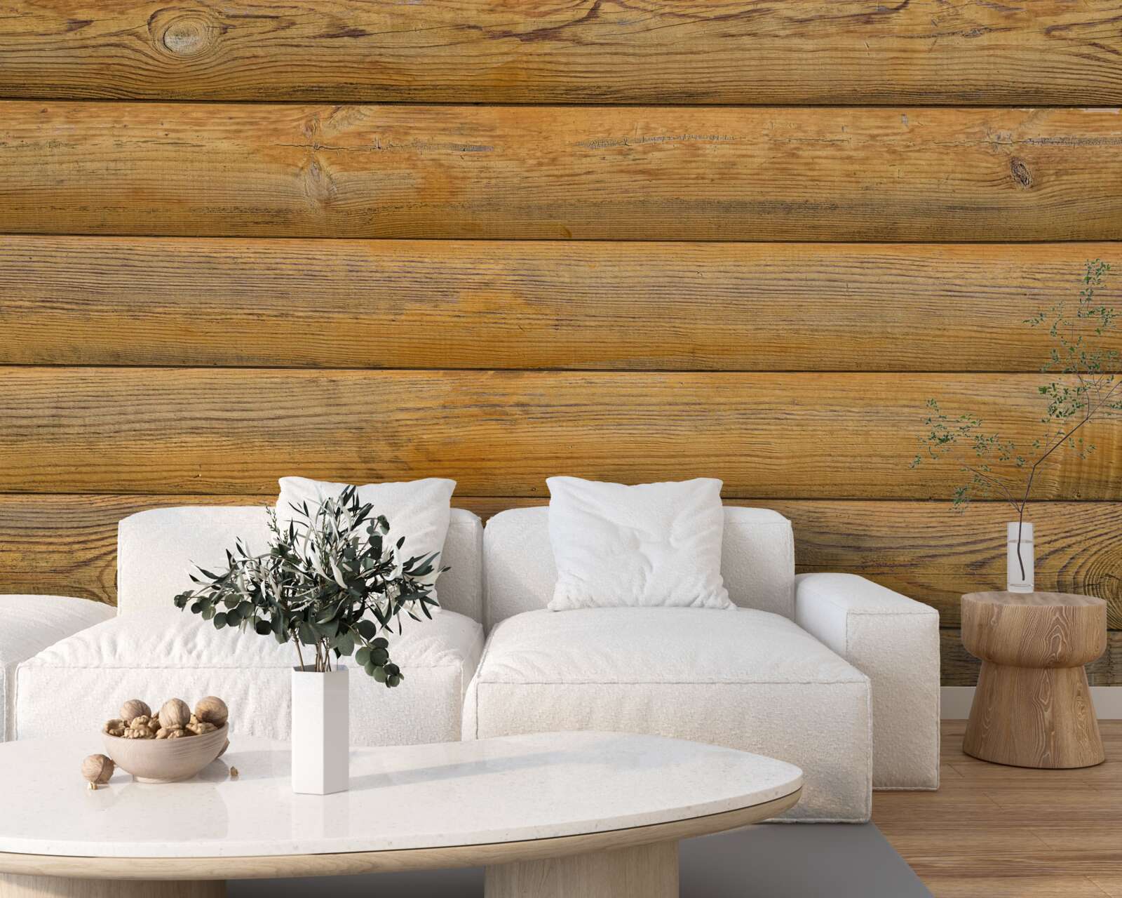 Fototapeta Stena lemovaná vaňami