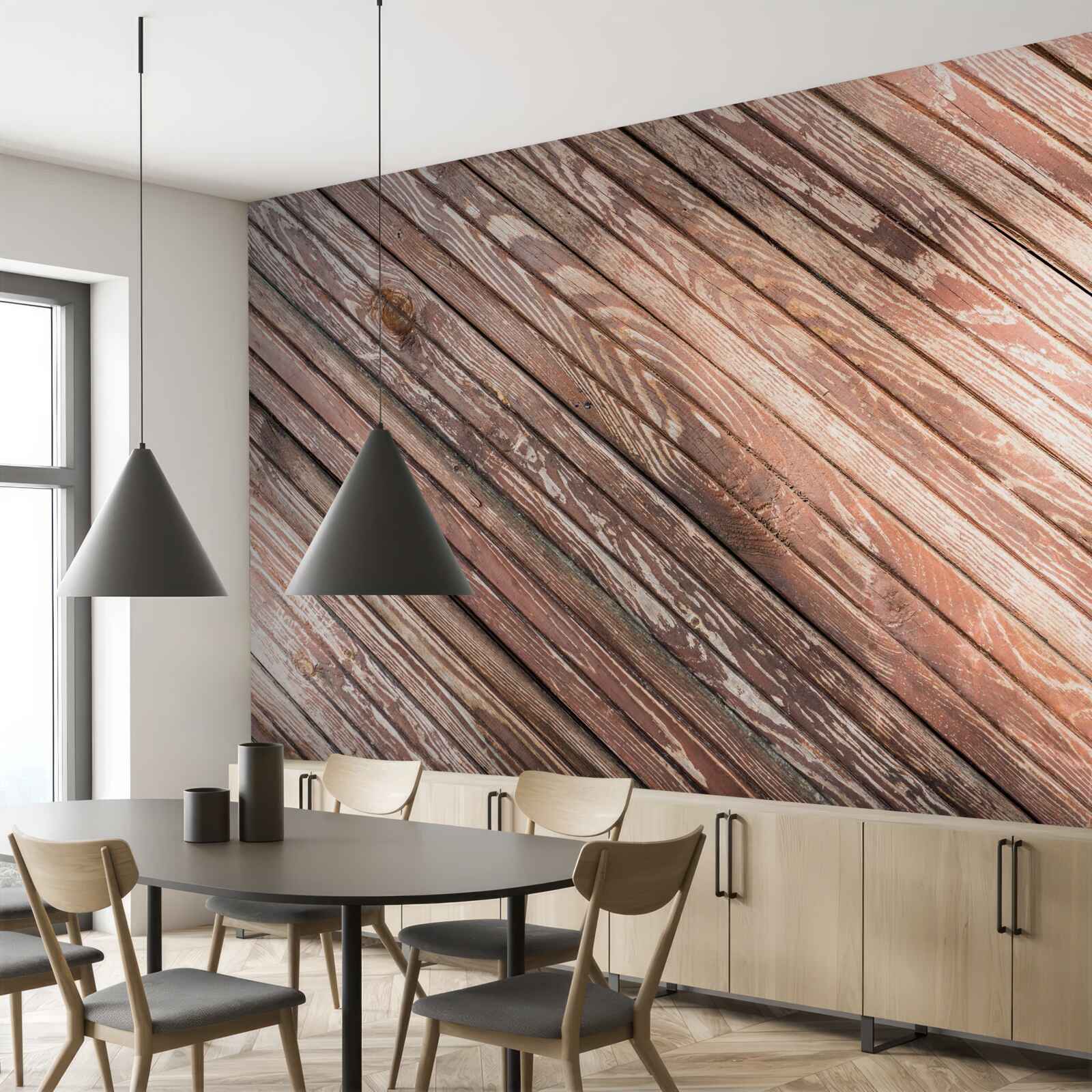 Fototapeta úzke drevené tyče