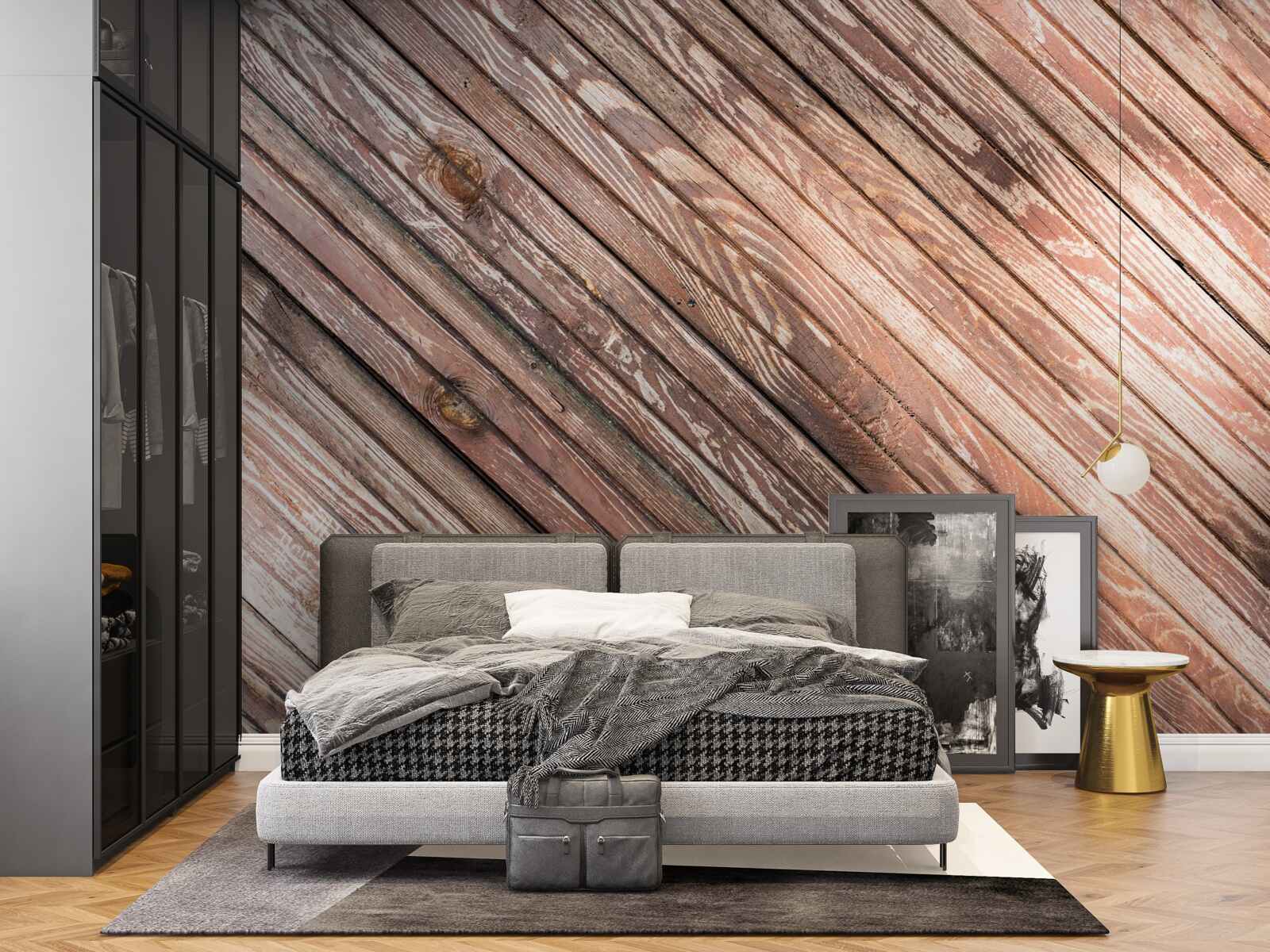 Fototapeta úzke drevené tyče