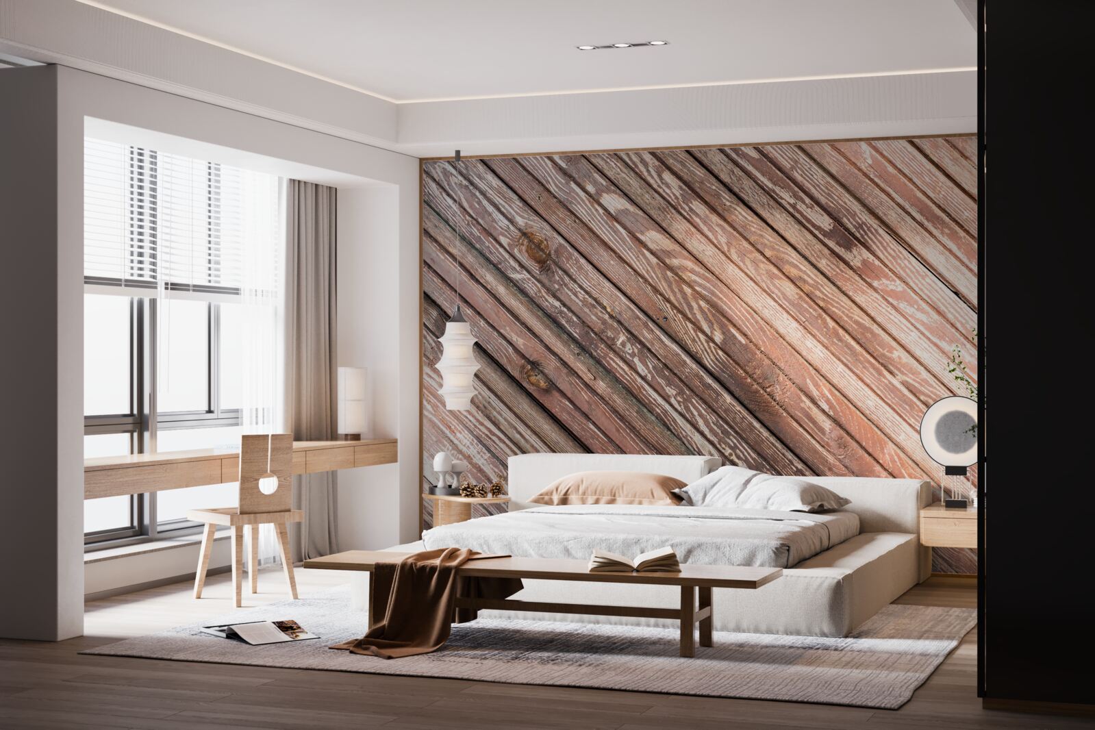 Fototapeta úzke drevené tyče