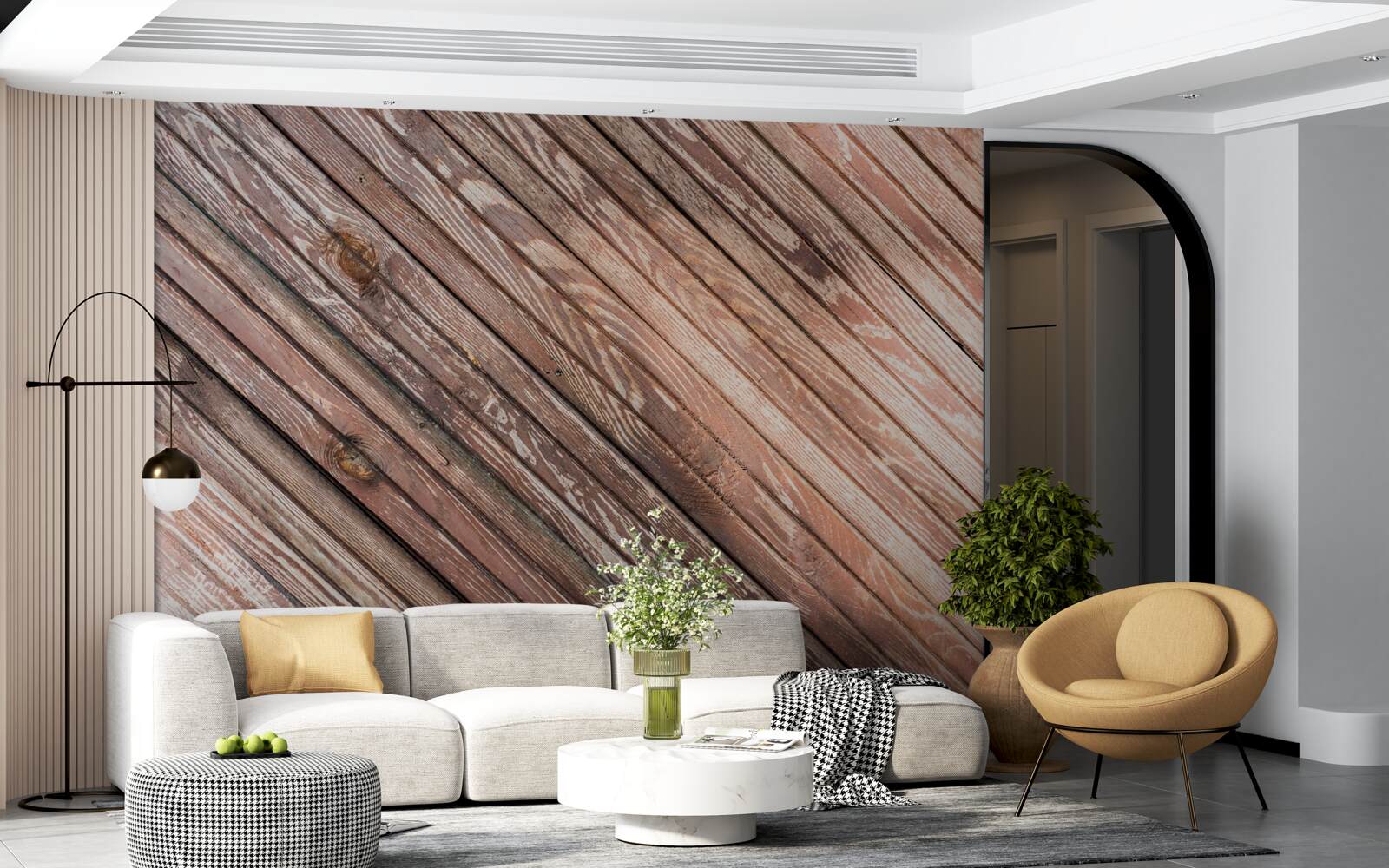 Fototapeta úzke drevené tyče