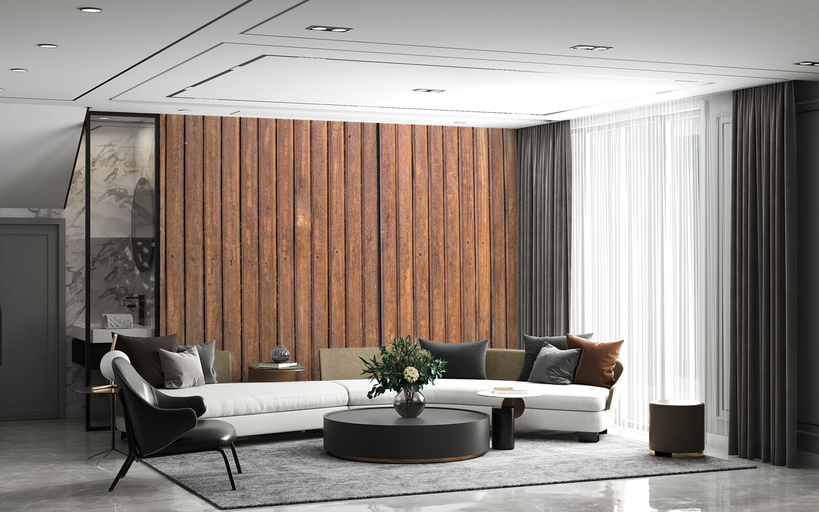 Fototapeta súvislá bariéra zo starých drevených trámov