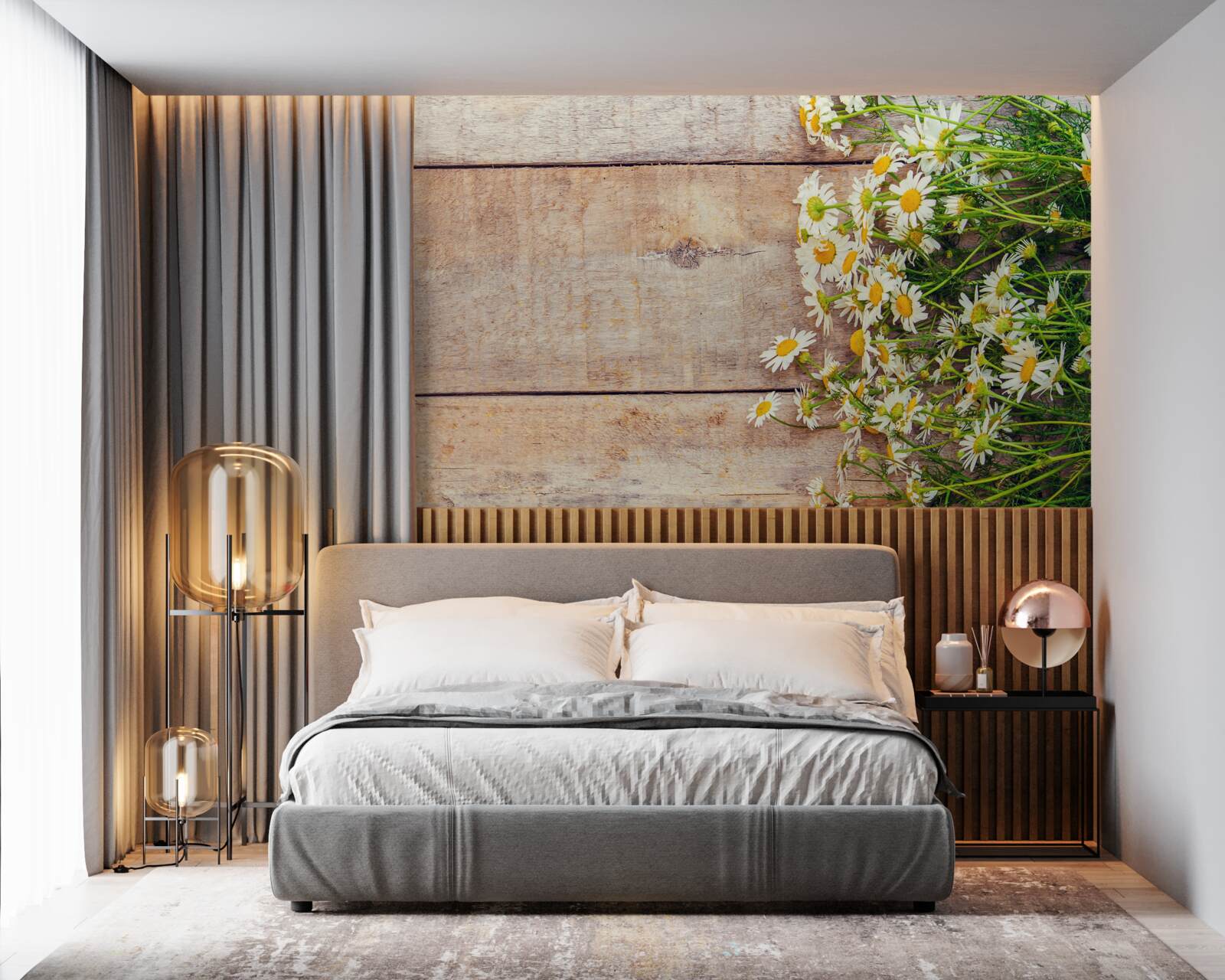 Fototapeta niekoľko sedmokrások ležiacich na tanečnom parkete