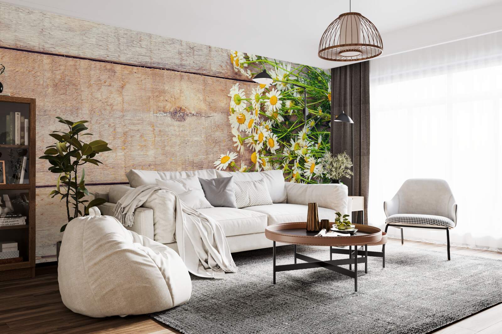 Fototapeta niekoľko sedmokrások ležiacich na tanečnom parkete