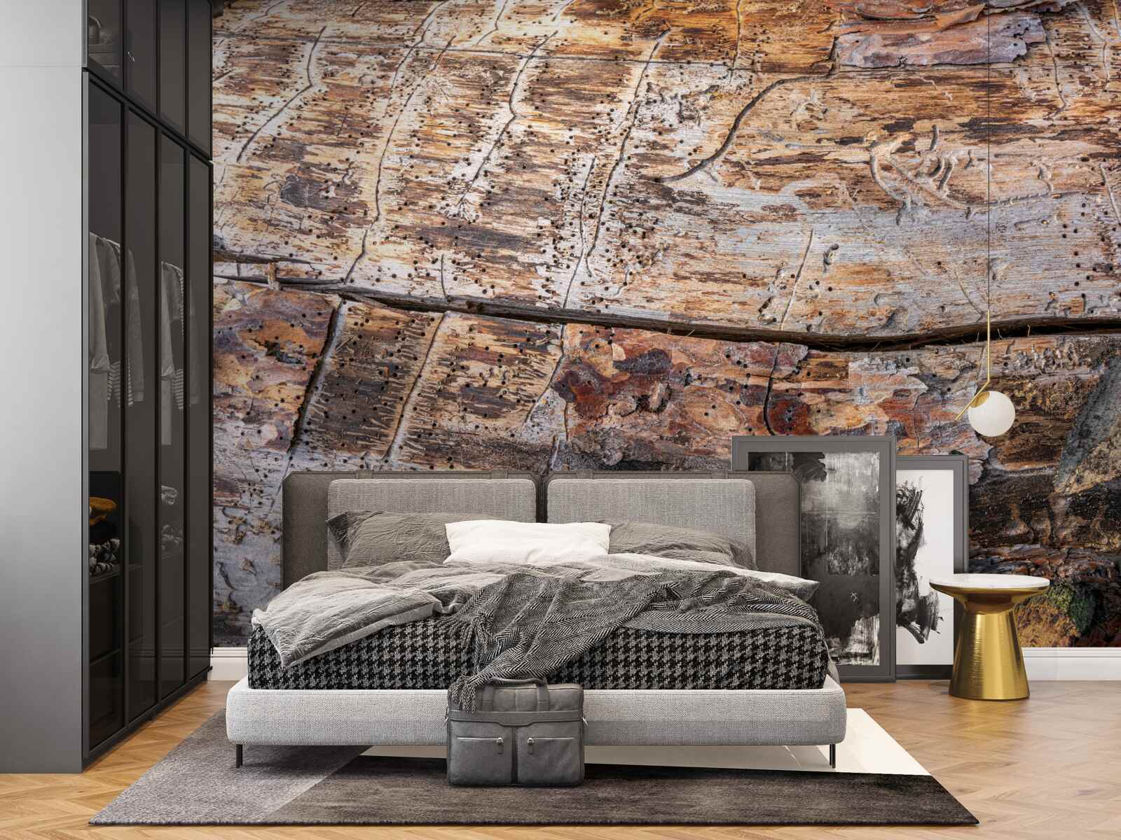 Fototapeta štruktúra hnijúceho dreveného materiálu