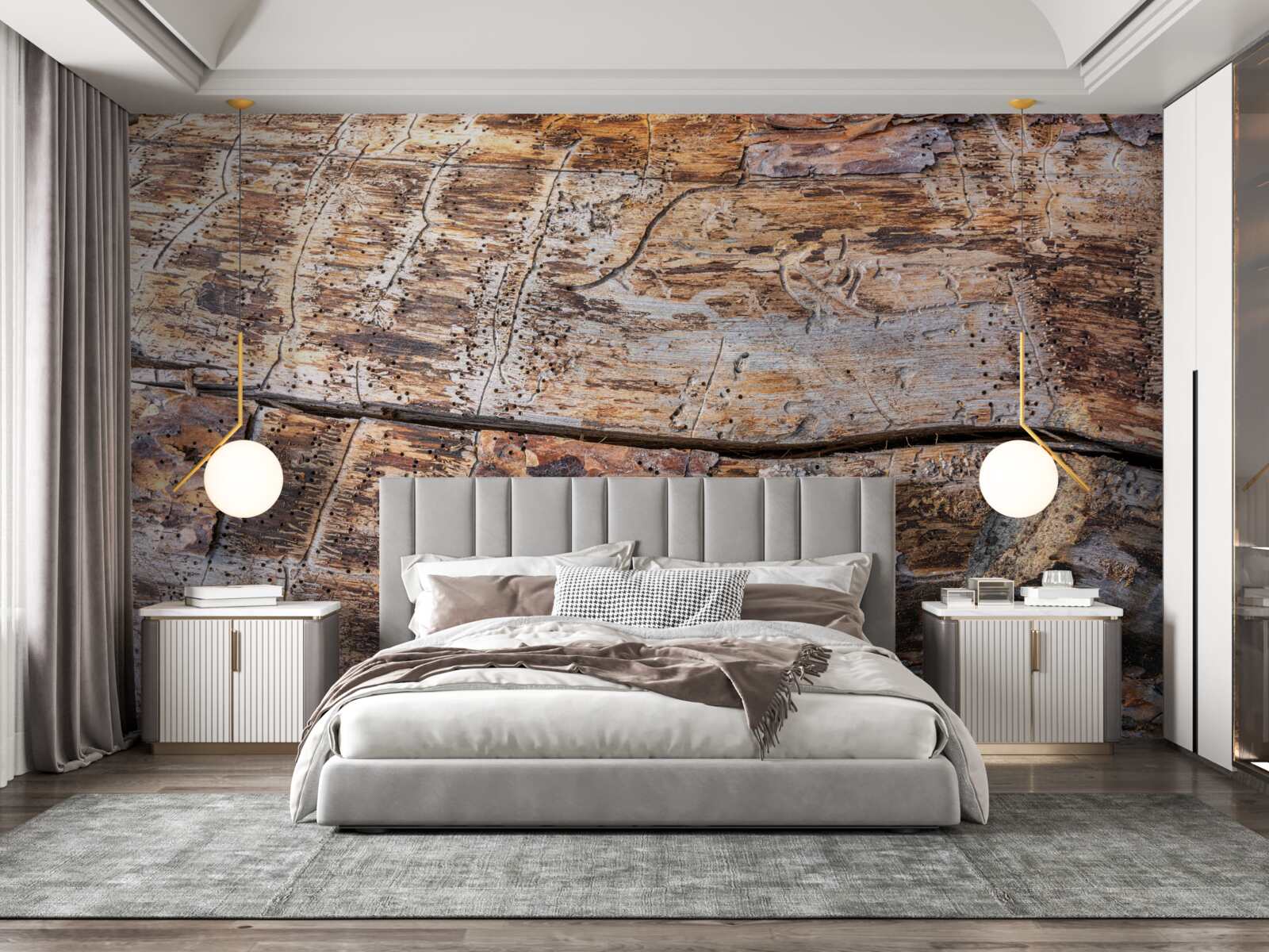 Fototapeta štruktúra hnijúceho dreveného materiálu