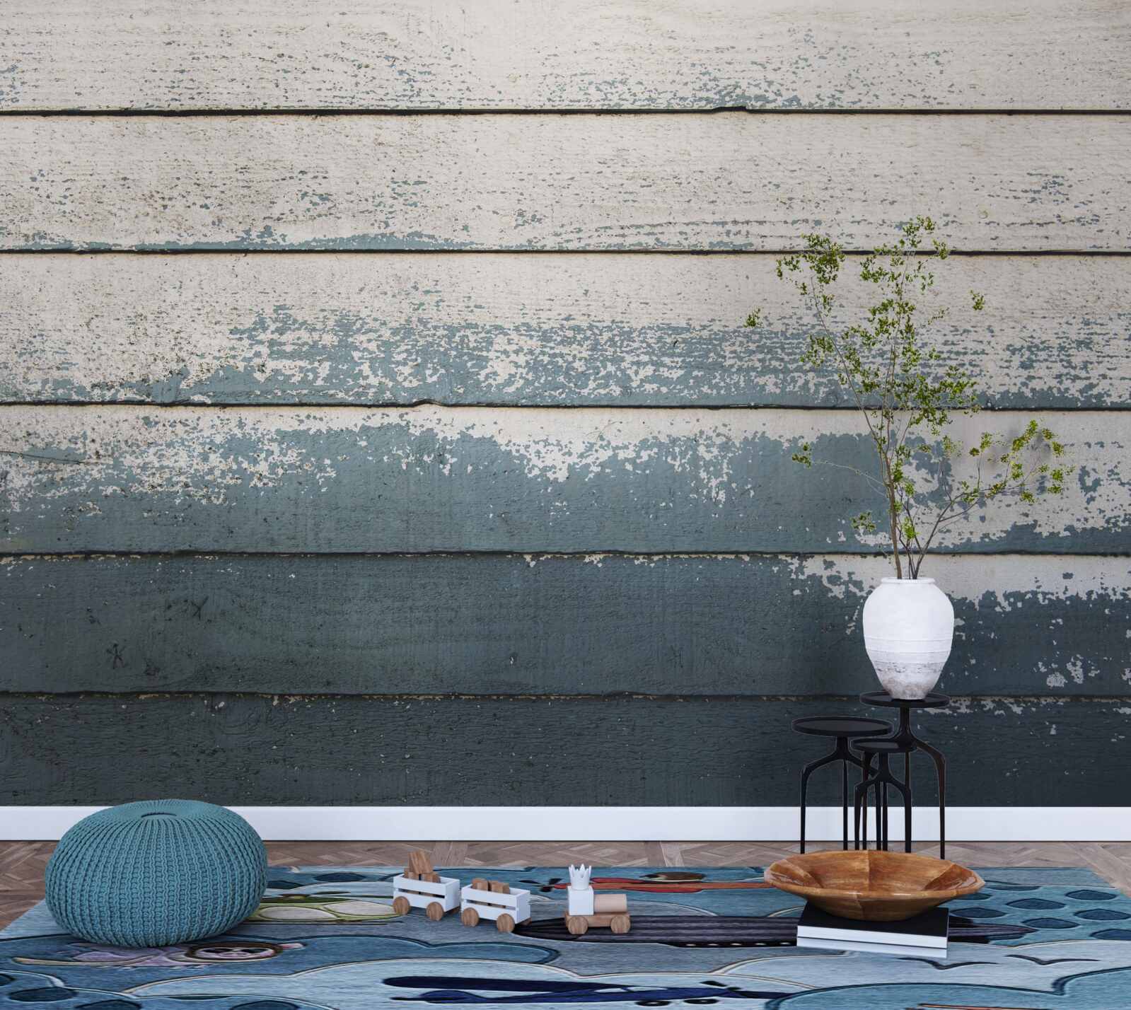 Fototapeta stará drevená doska, ktorá stratila svoj obal