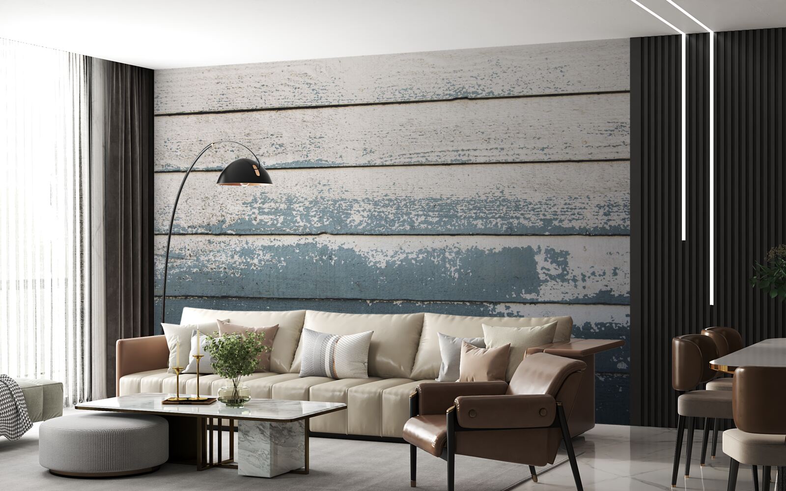 Fototapeta stará drevená doska, ktorá stratila svoj obal