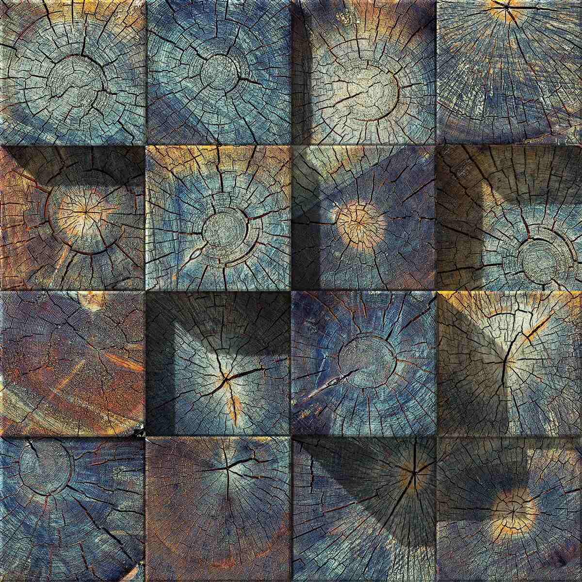 Fototapeta umelecký predmet z pozostatkov stromov