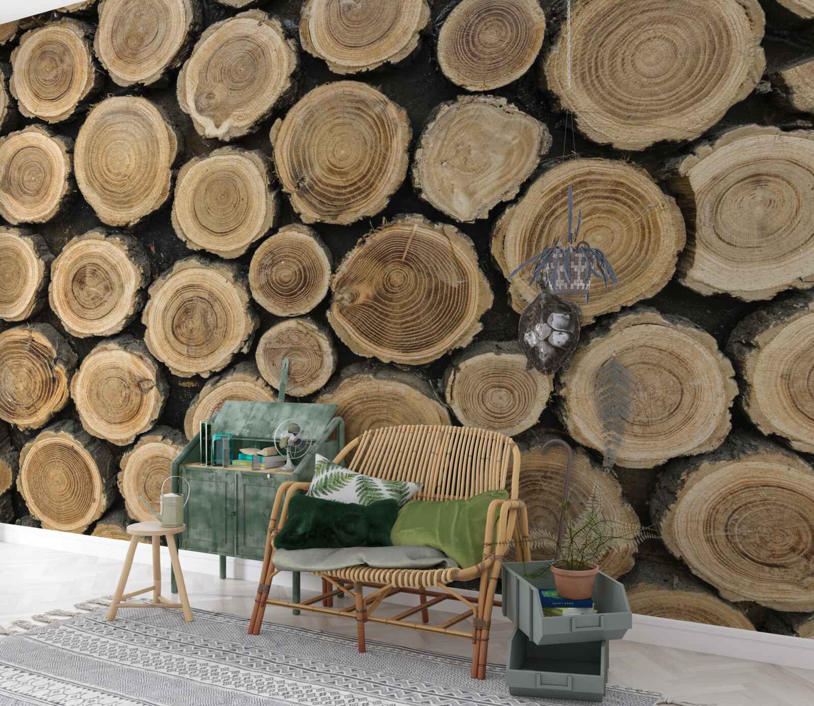 Fototapeta padnuté stromy v tvare kruhu