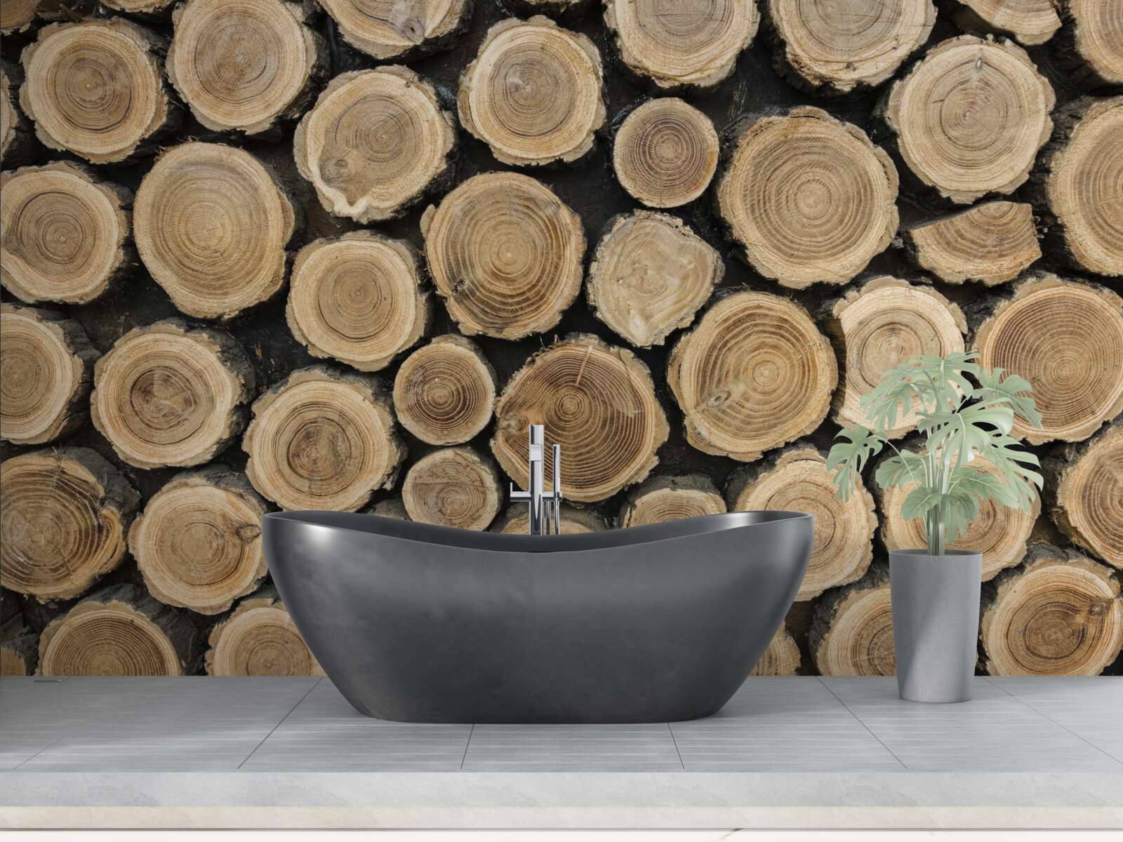 Fototapeta padnuté stromy v tvare kruhu