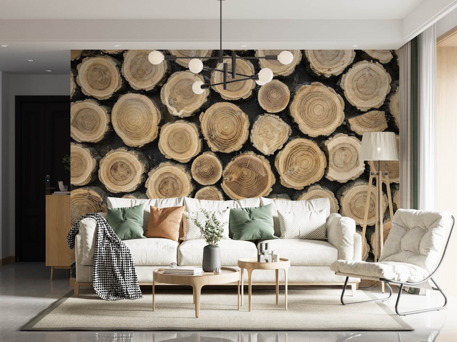 Fototapeta padnuté stromy v tvare kruhu