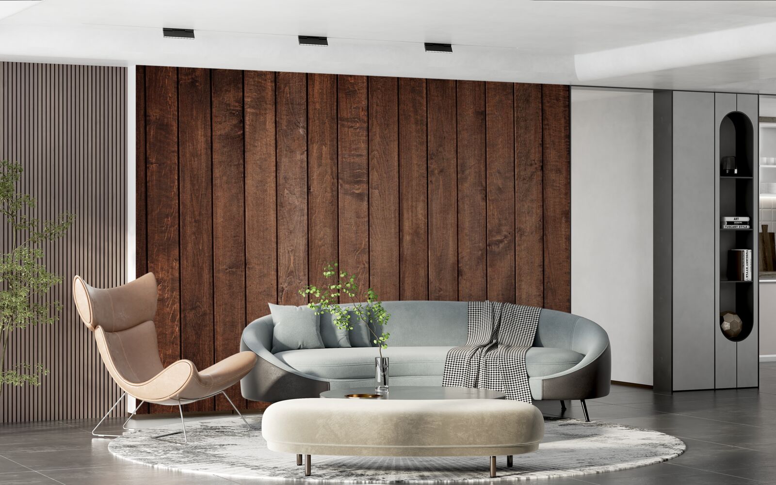 Fototapeta Parketová doska má atraktívny tmavohnedý odtieň