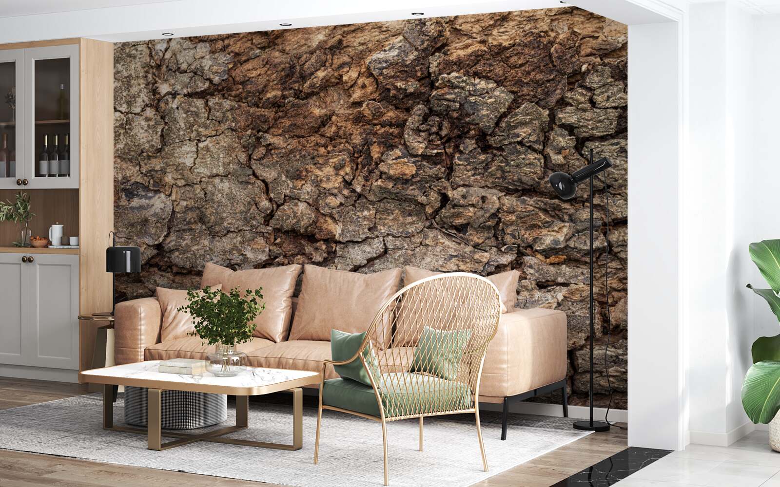 Fototapeta autentická drevená koža