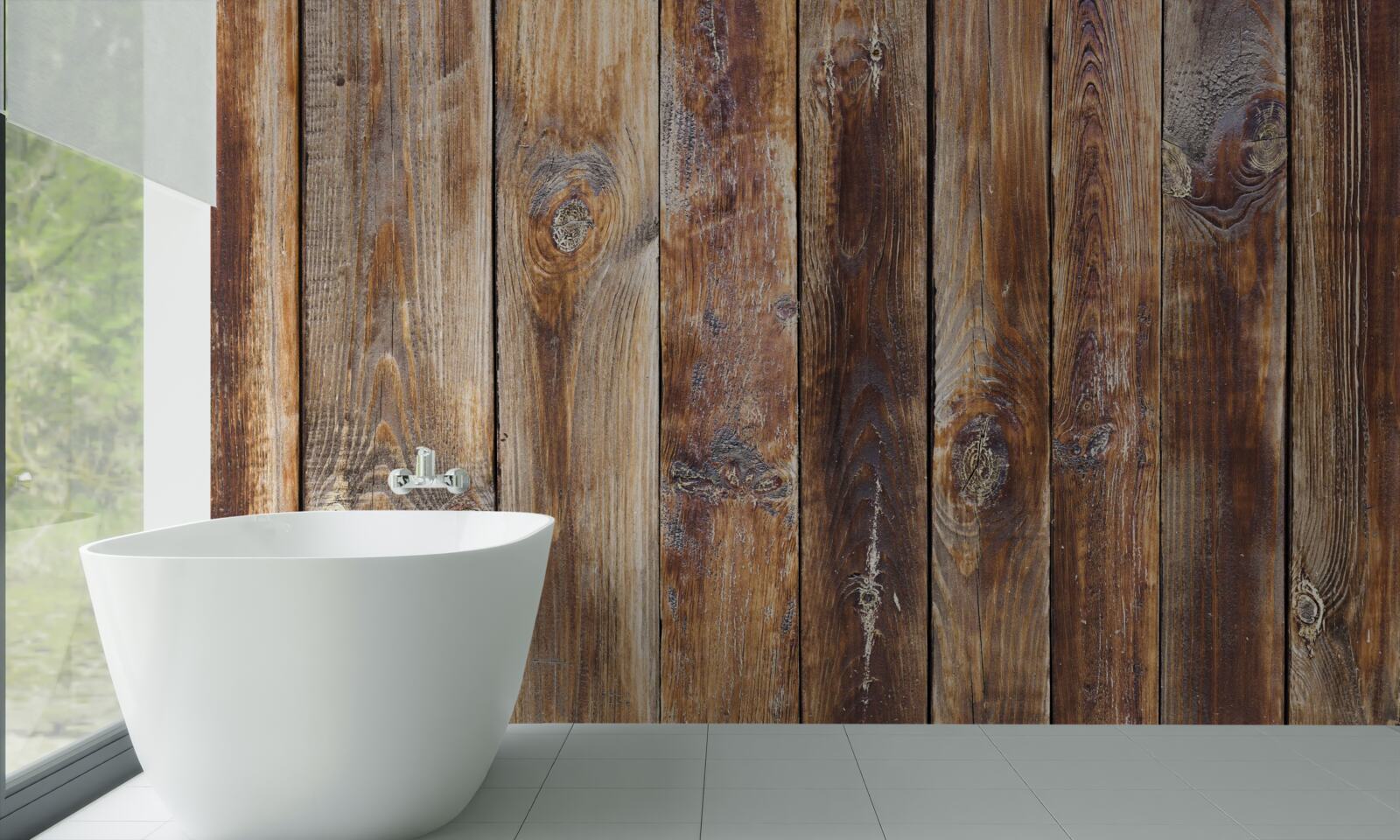 Fototapeta trámy sú z tmavohnedého dreva