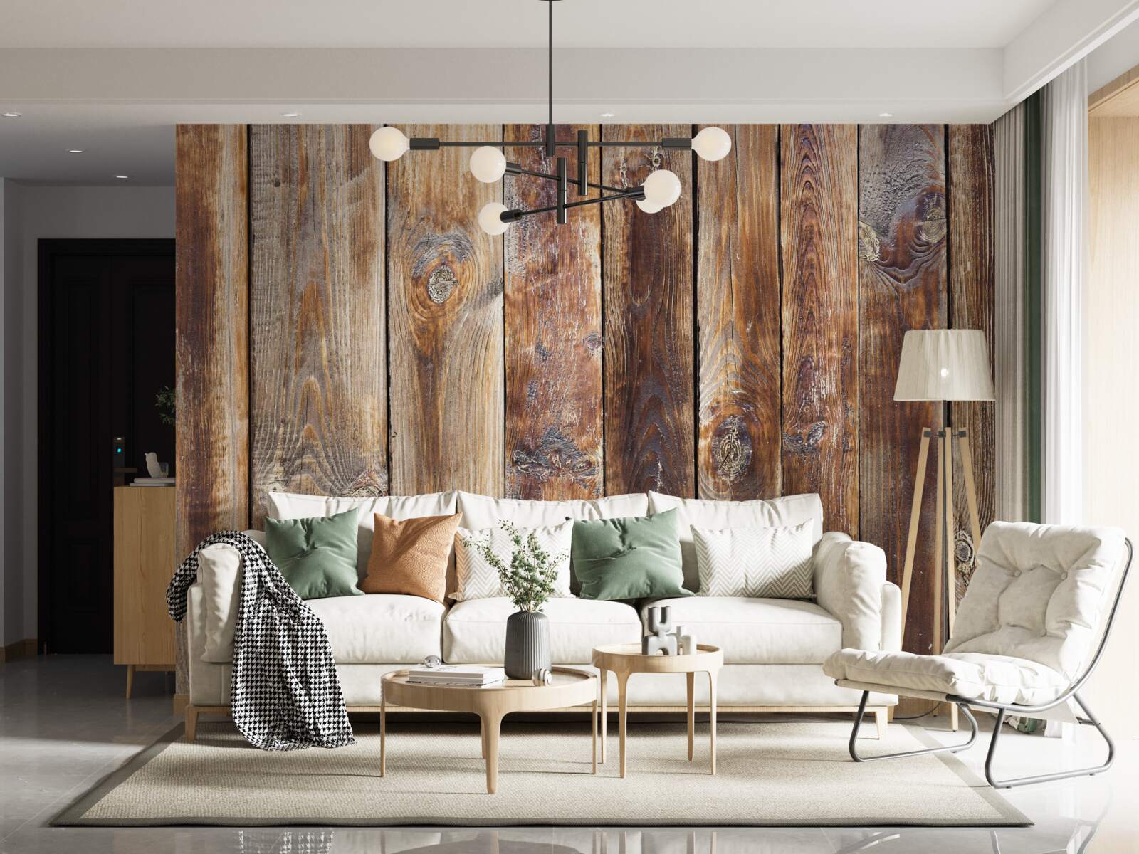 Fototapeta trámy sú z tmavohnedého dreva