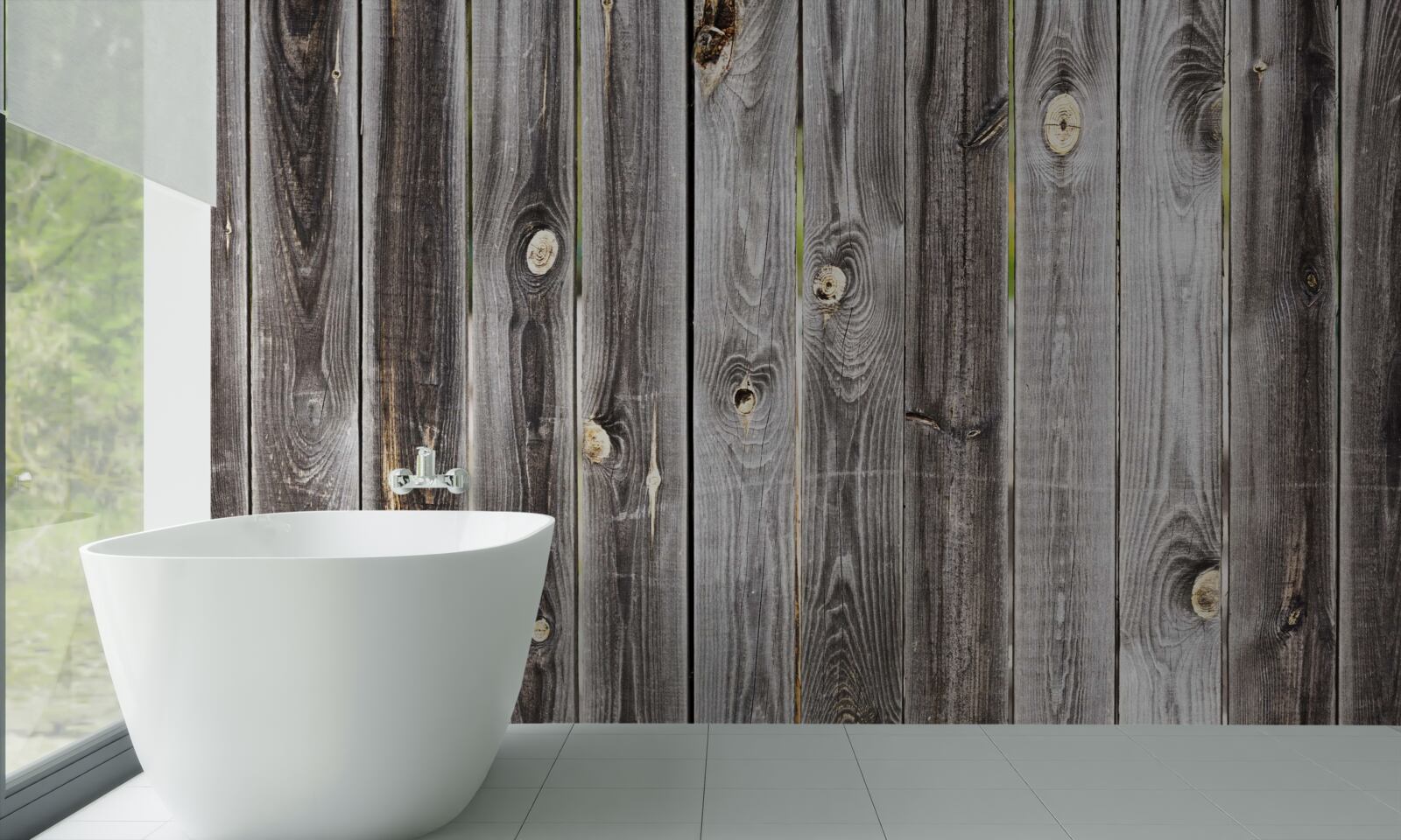 Fototapeta tmavosivý drevený plot