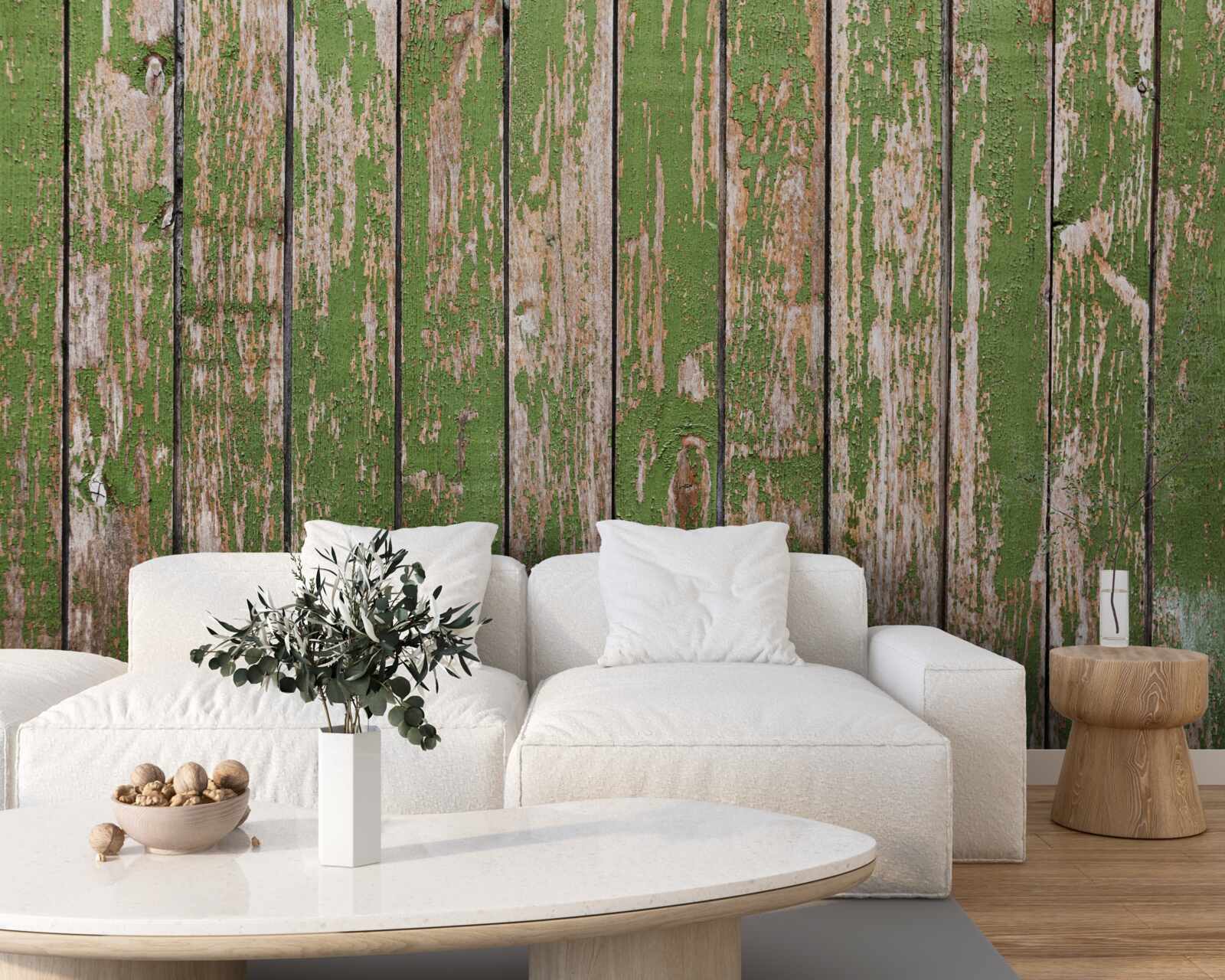 Fototapeta starodávny, zničený zelený plot