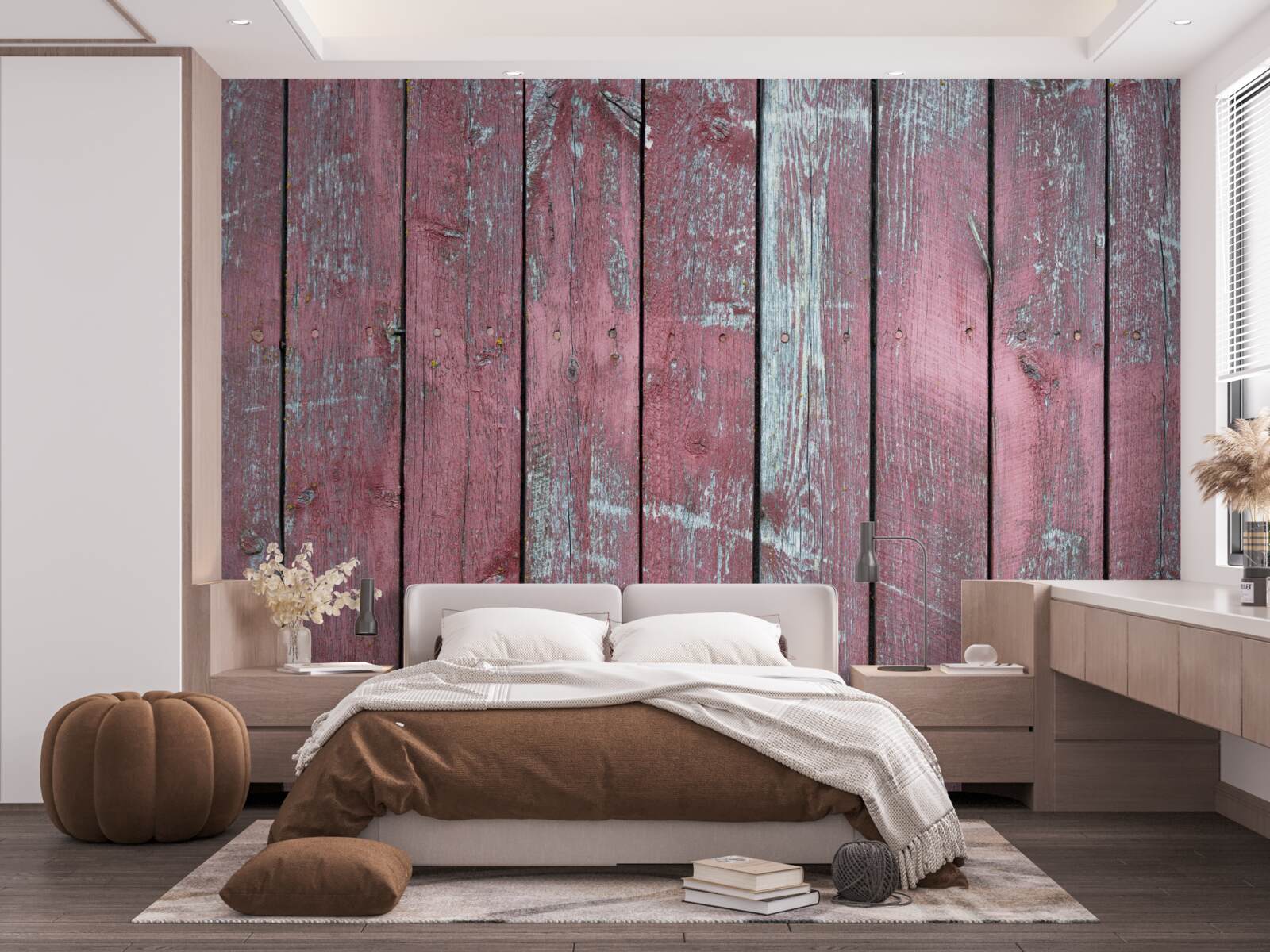 Fototapeta drevené pozadie v odtieni starého lila