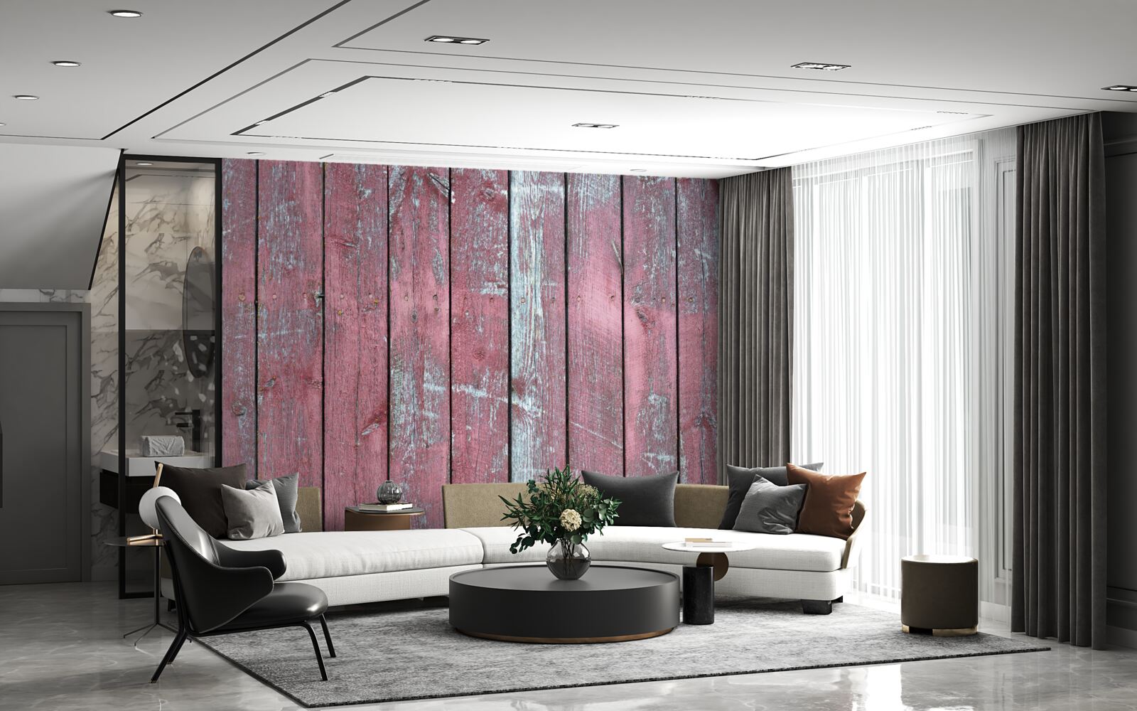 Fototapeta drevené pozadie v odtieni starého lila