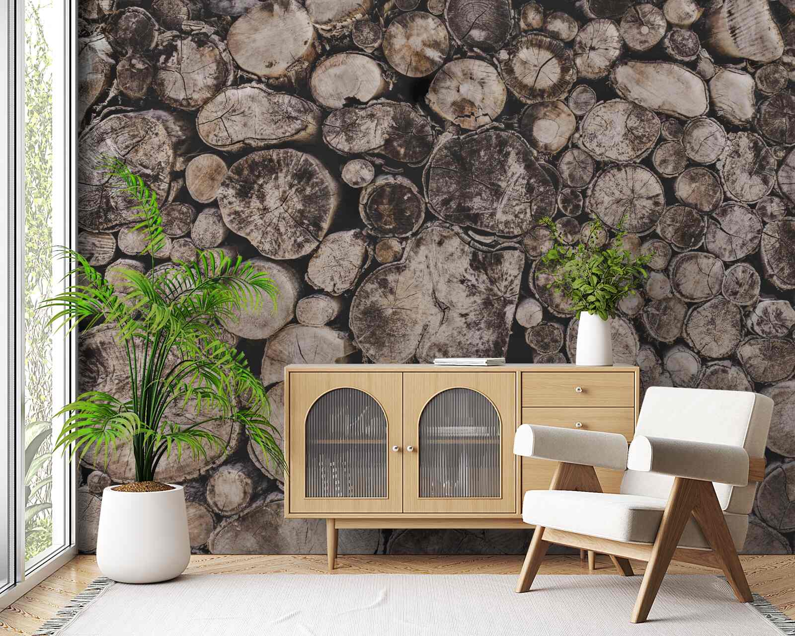 Fototapeta nečisté kusy dreva