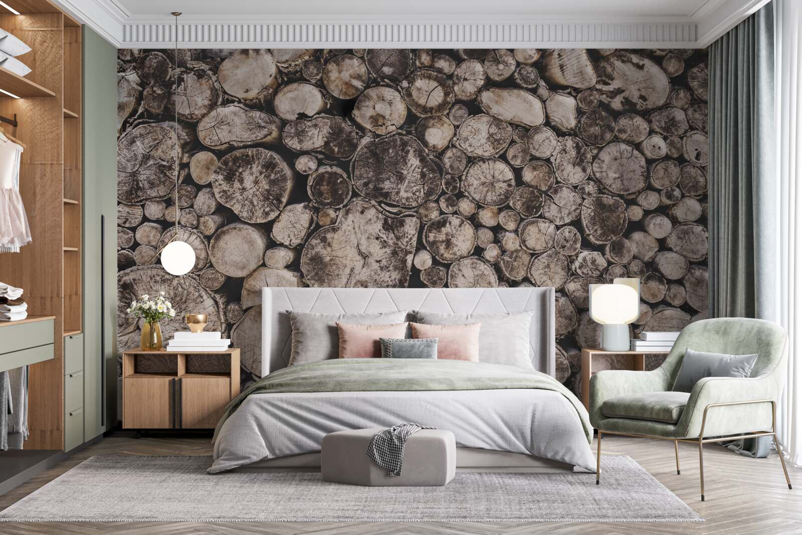 Fototapeta nečisté kusy dreva