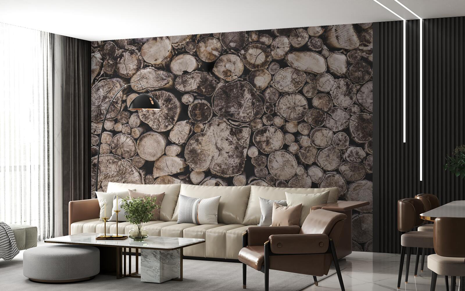 Fototapeta nečisté kusy dreva