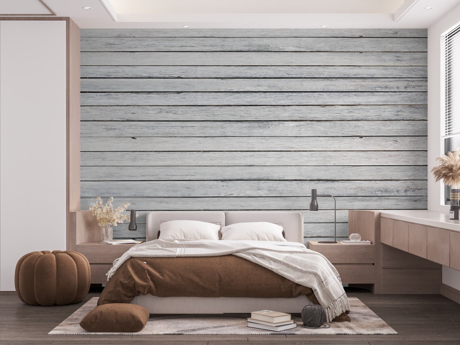 Fototapeta úzke, drevité, sivé palice