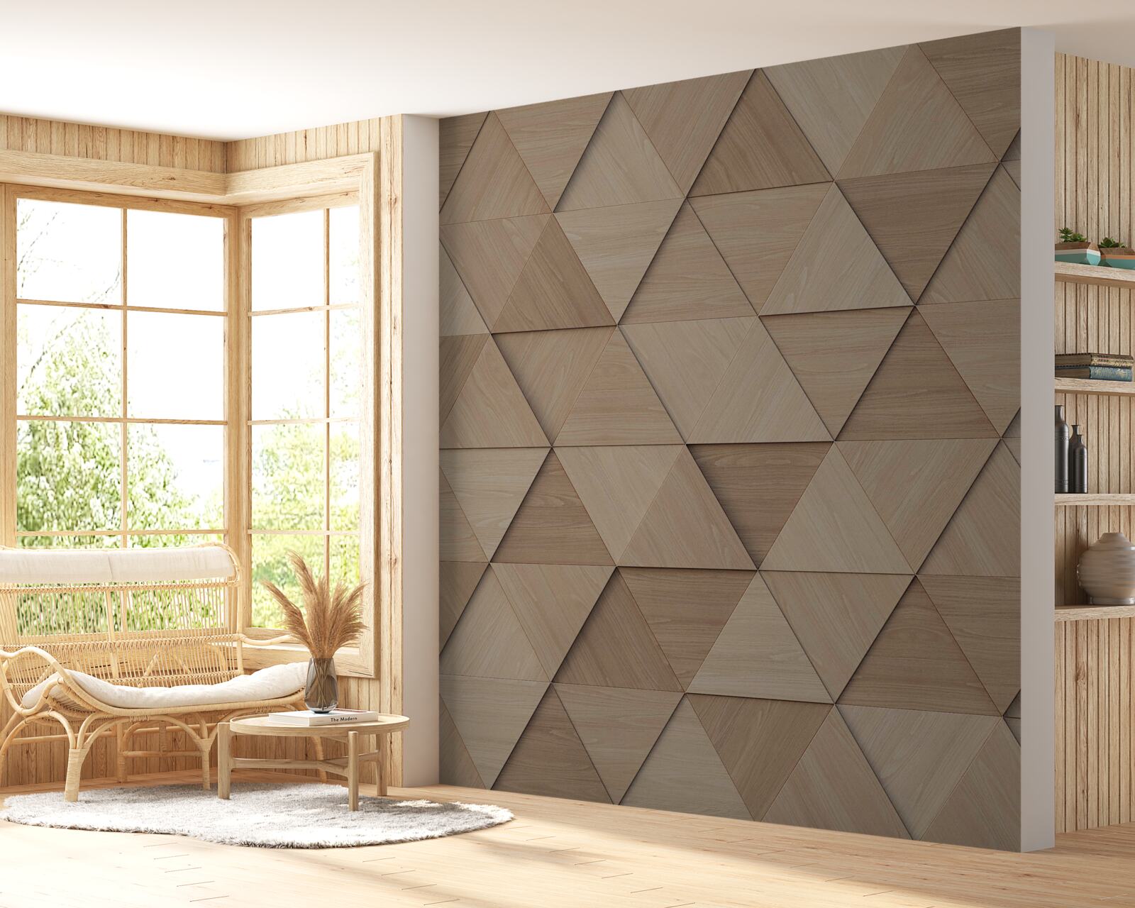 Fototapeta dekoratívny drevený panel na steny