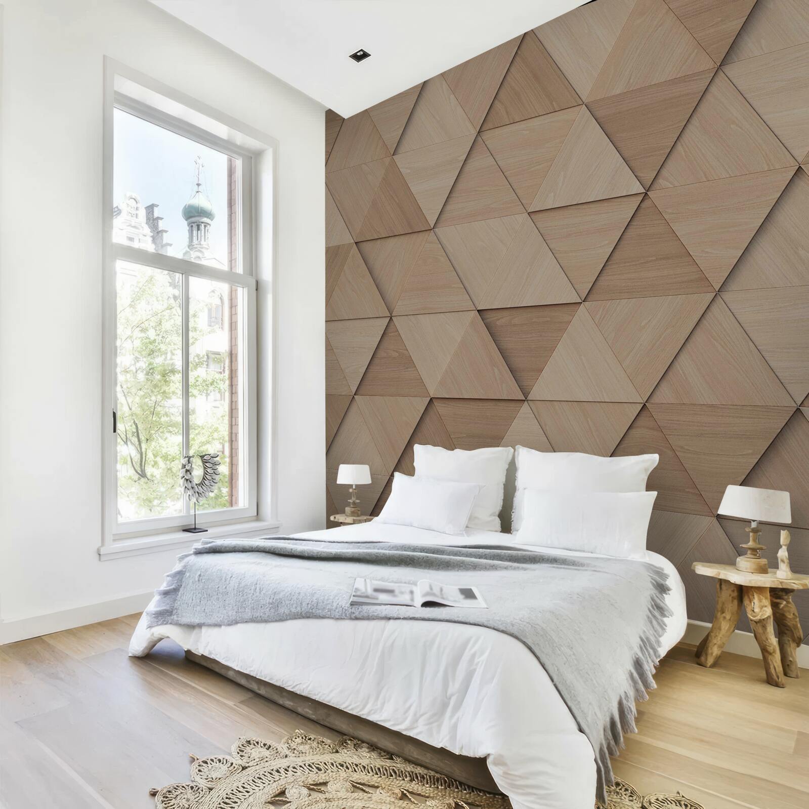 Fototapeta dekoratívny drevený panel na steny