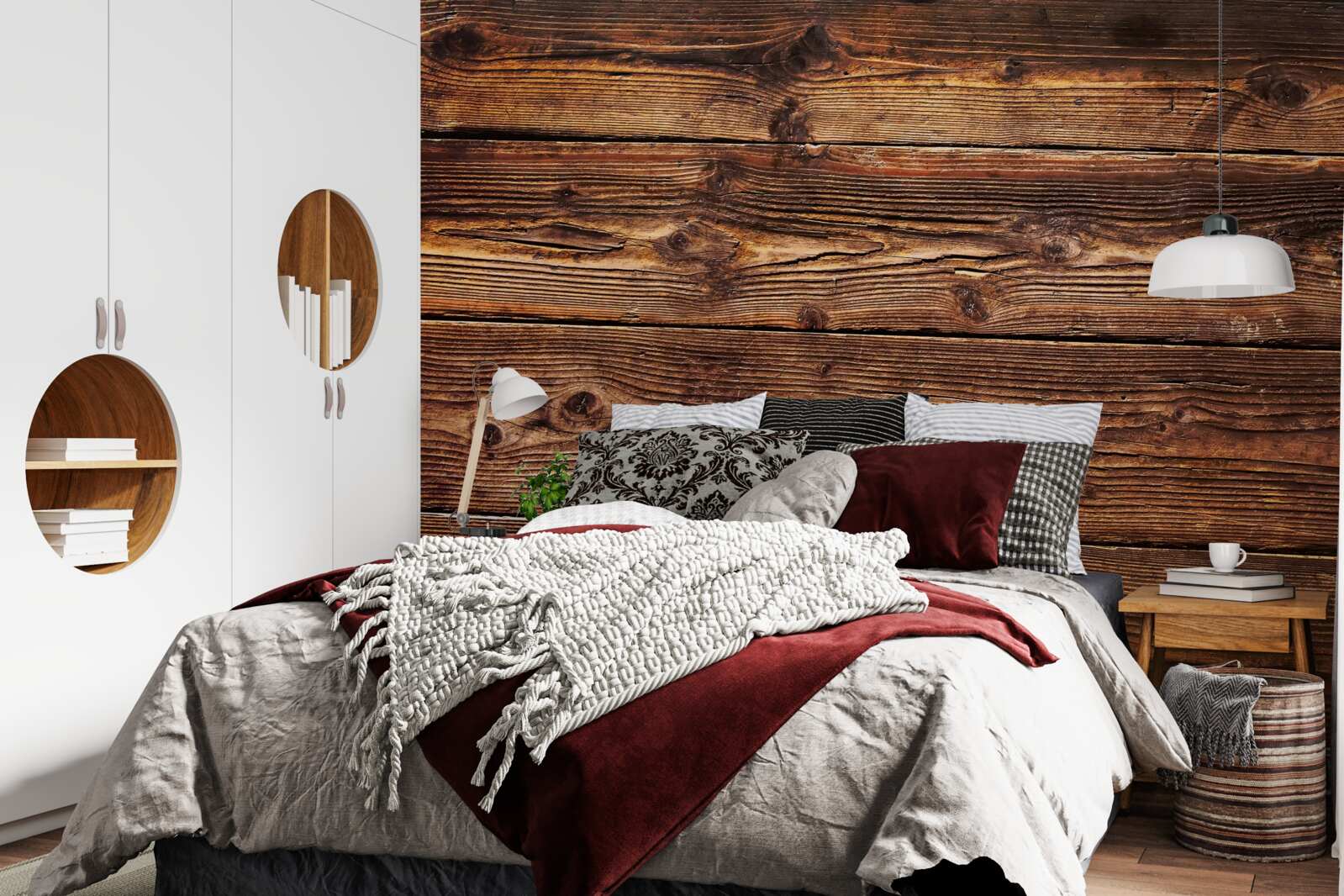 Fototapeta tmavohnedá parketová doska