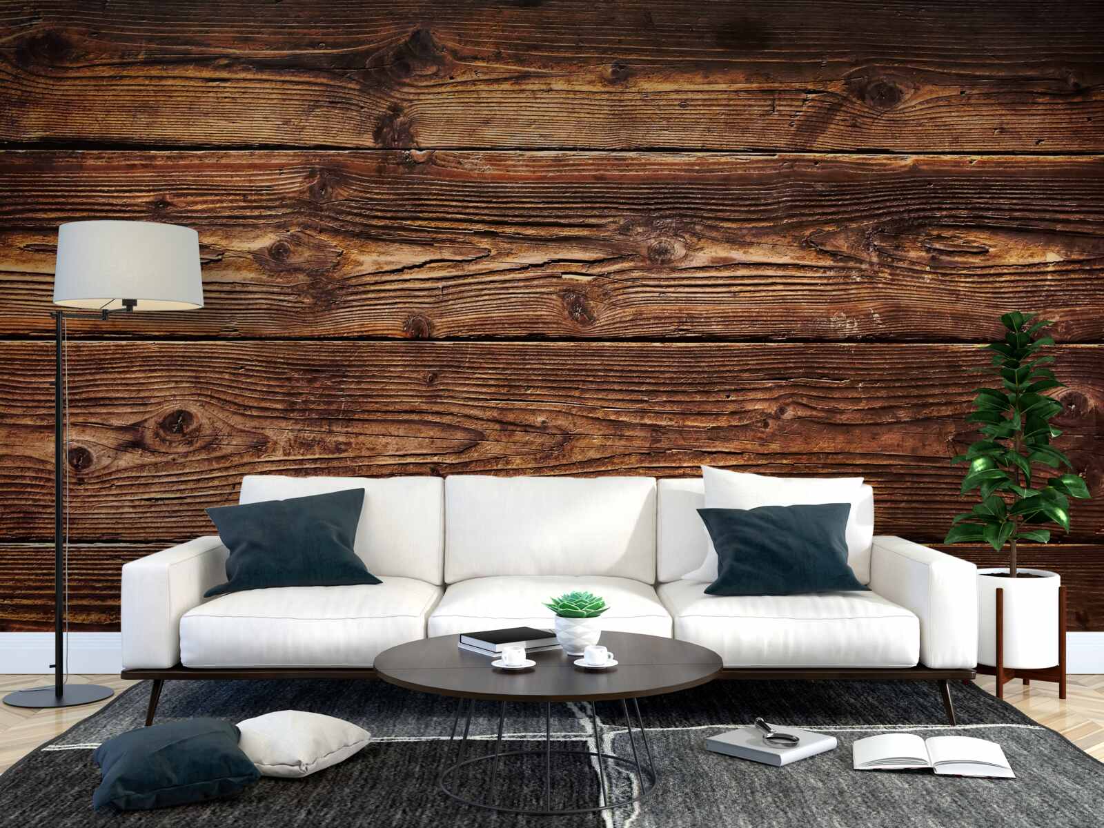 Fototapeta tmavohnedá parketová doska