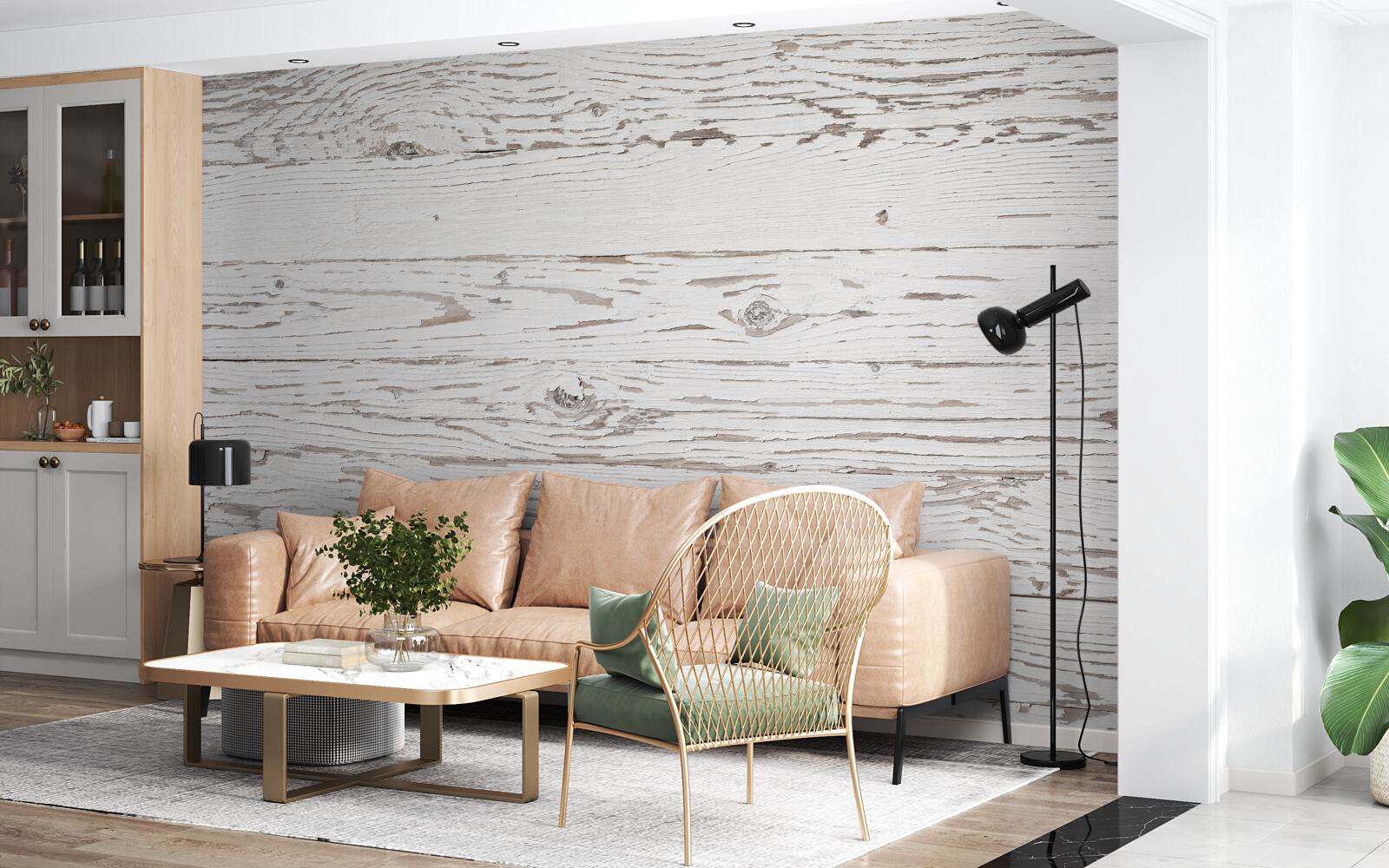 Fototapeta obielená, starožitná parketová doska